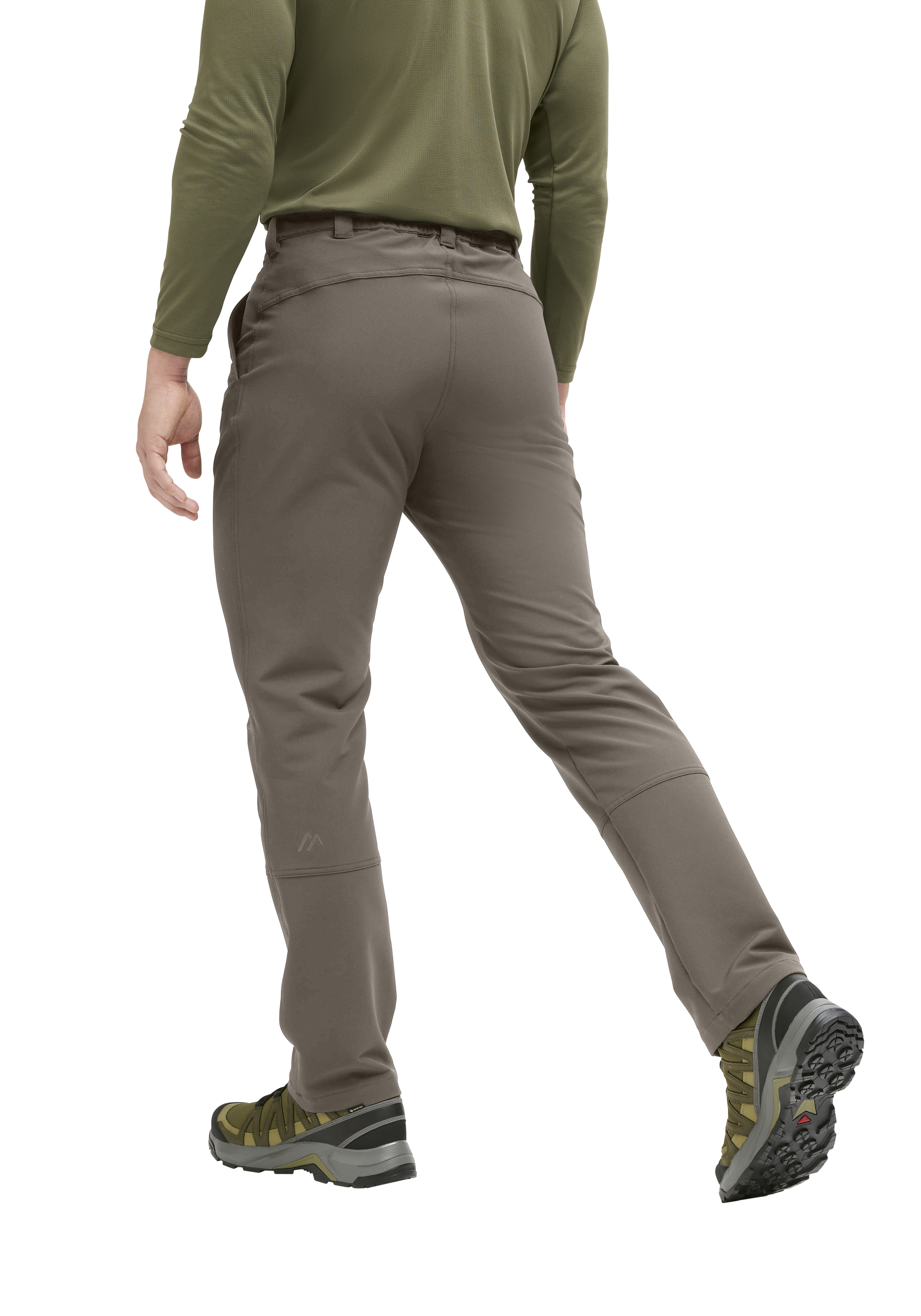 Essential Flex M hose, hiking pants, khaki, twill pants, back view