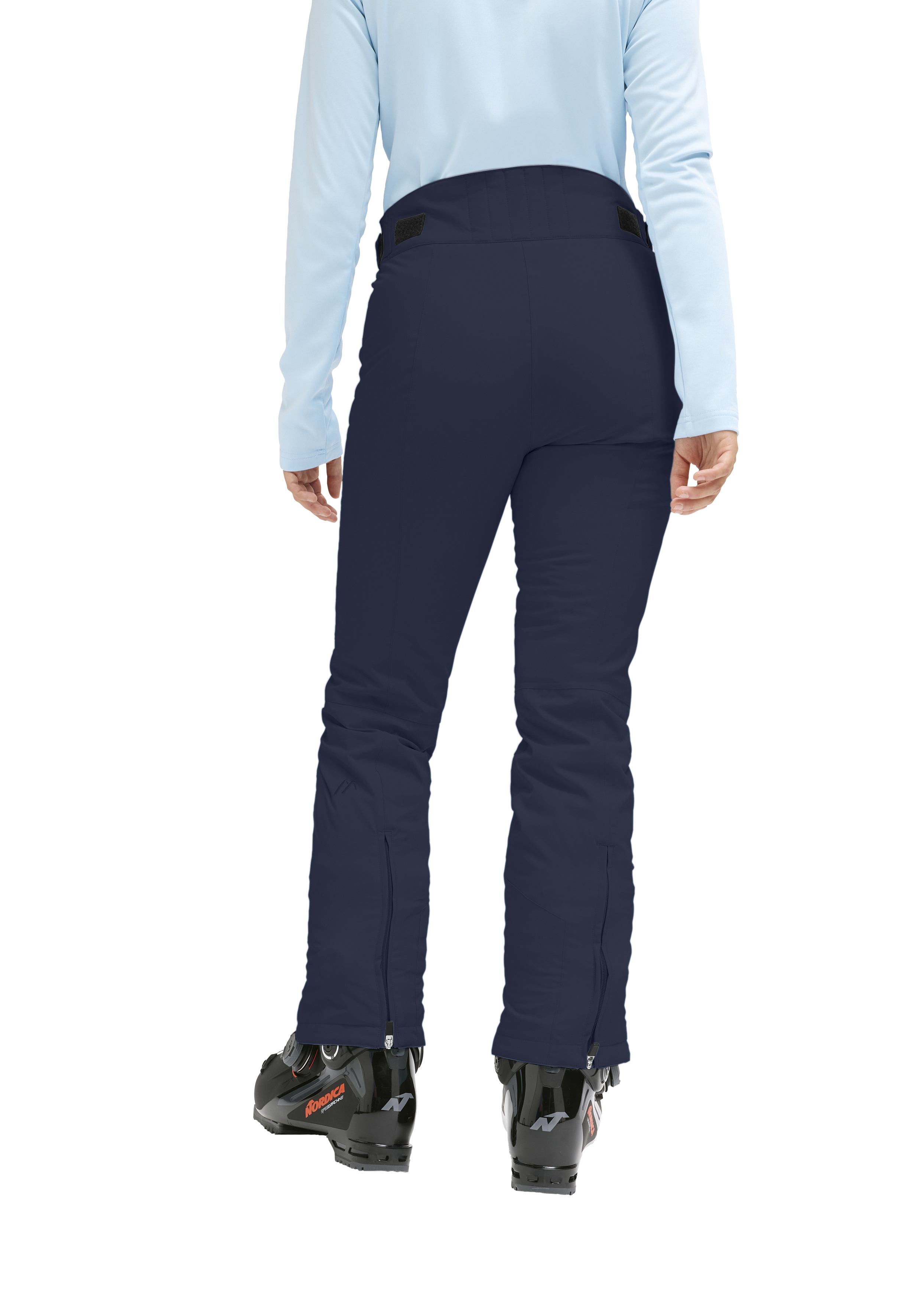 Vroni slim 2.1 ski pants, navy pants, insulated, back zip, adjustable waistband