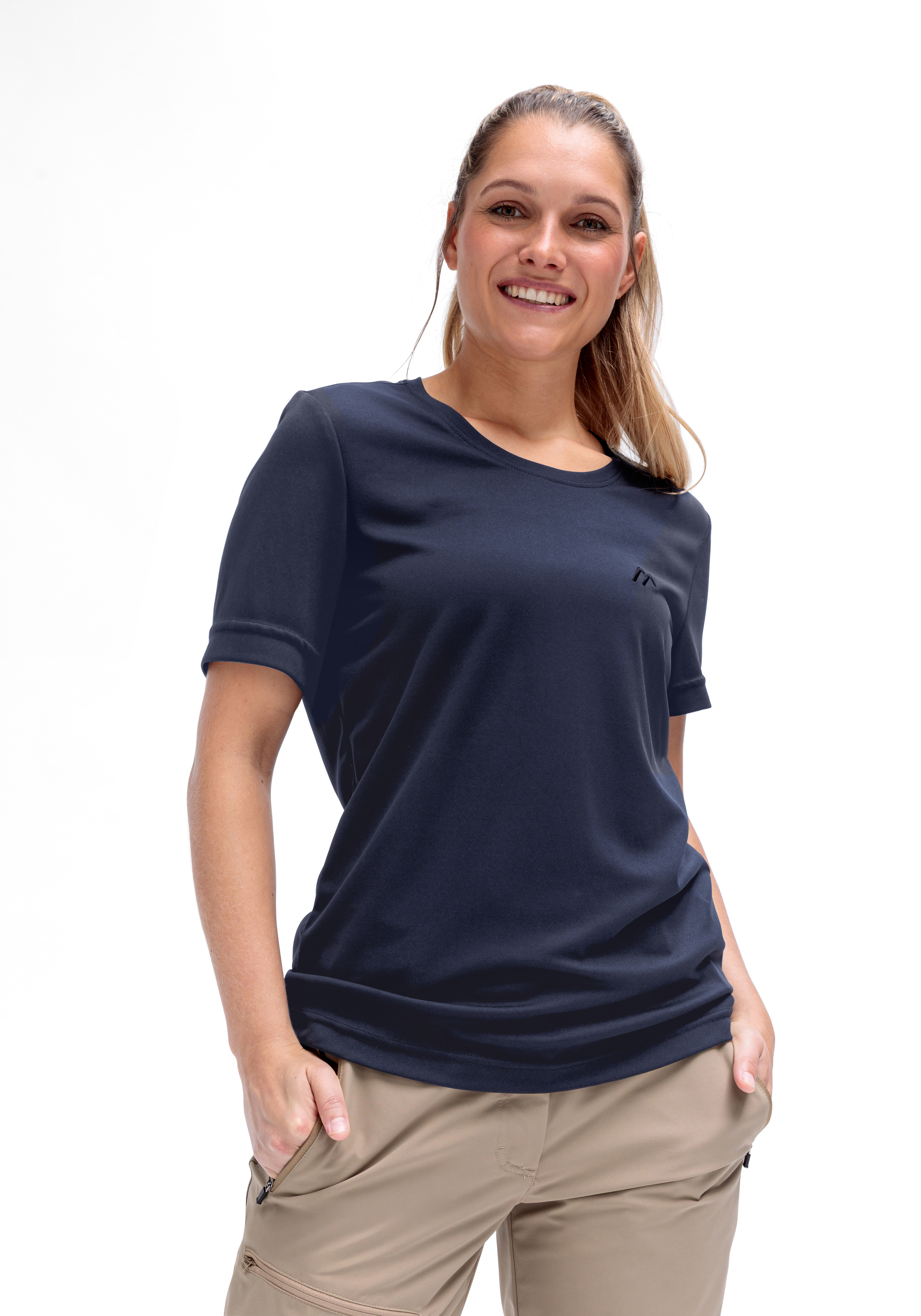 t-shirt, kurzarm, marineblau, casual, frauen, T-Shirt, Kurzarm, Navy, Damen, Kleidung
