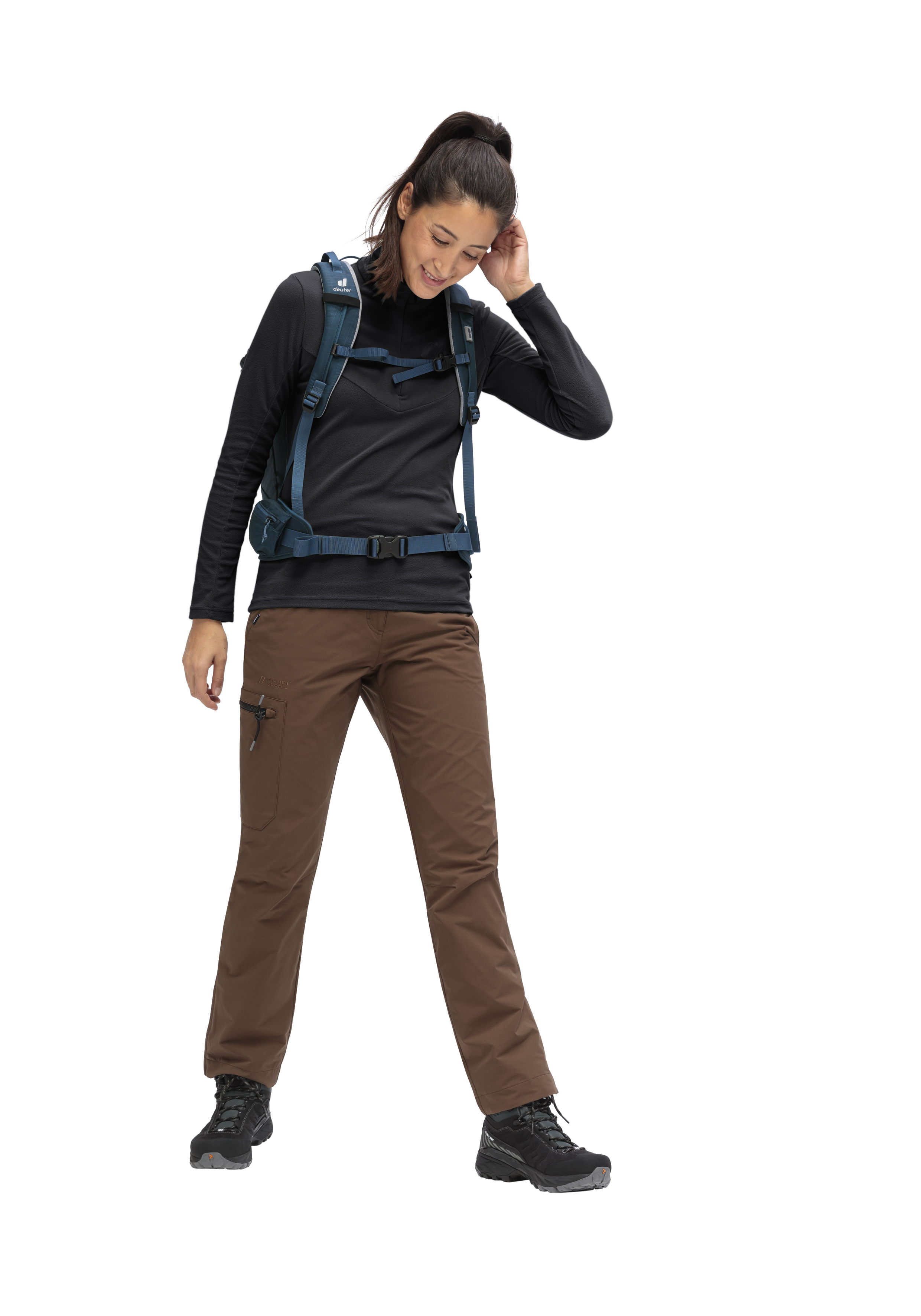 Denise HZ W Hosen, Person, Tasche, Weste, Rucksack, Hosen, Person, Tasche, Weste, Rucksack, Hosen, Person, Jacke, Tasche, Weste, Trekkinghose, Outdoorhose, Hiking pants, Reißverschluss, Kletterhose