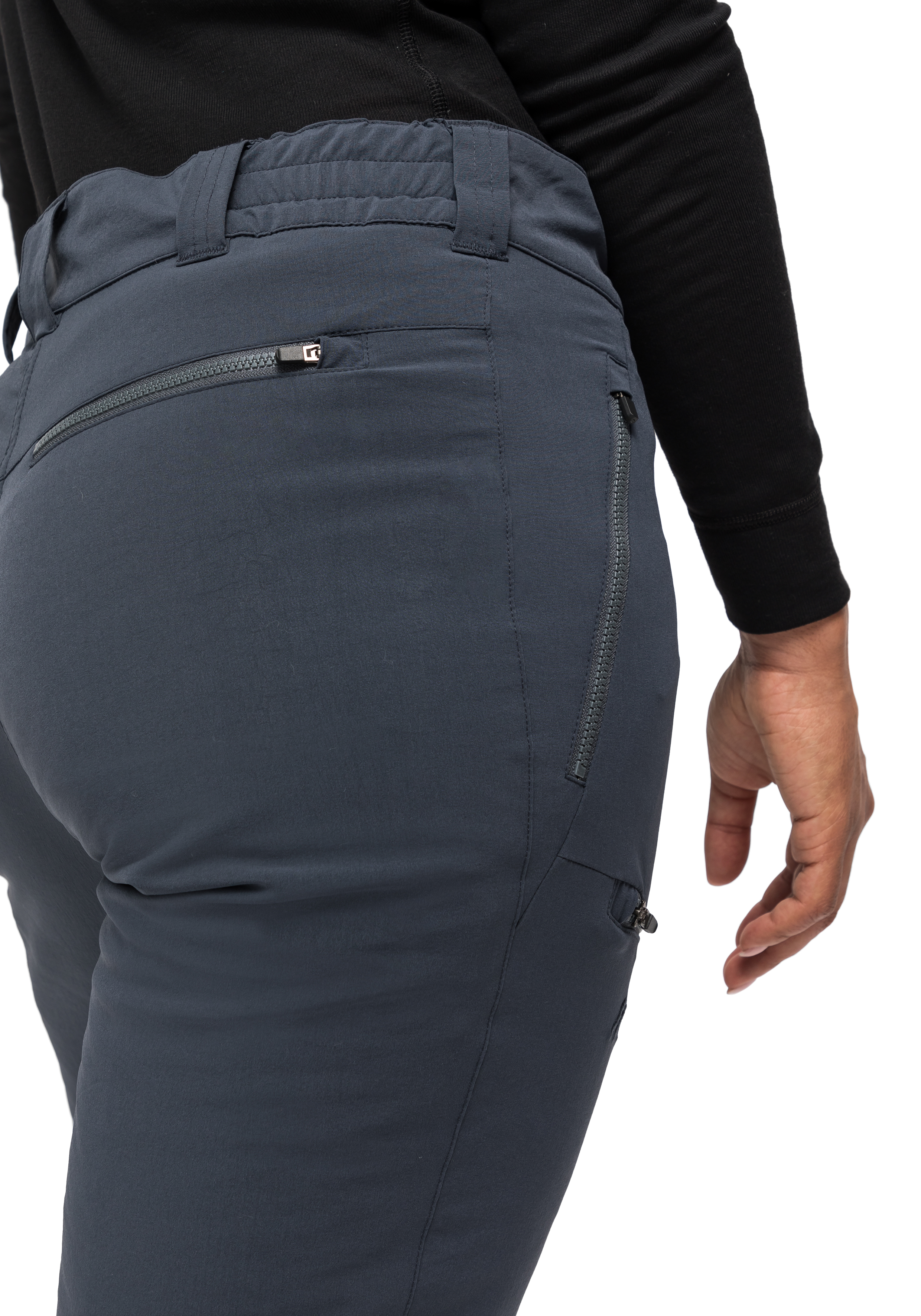 Lulaka Wool Hose, Reißverschluss, Hose Rücken, Seitliche Tasche, Stoff