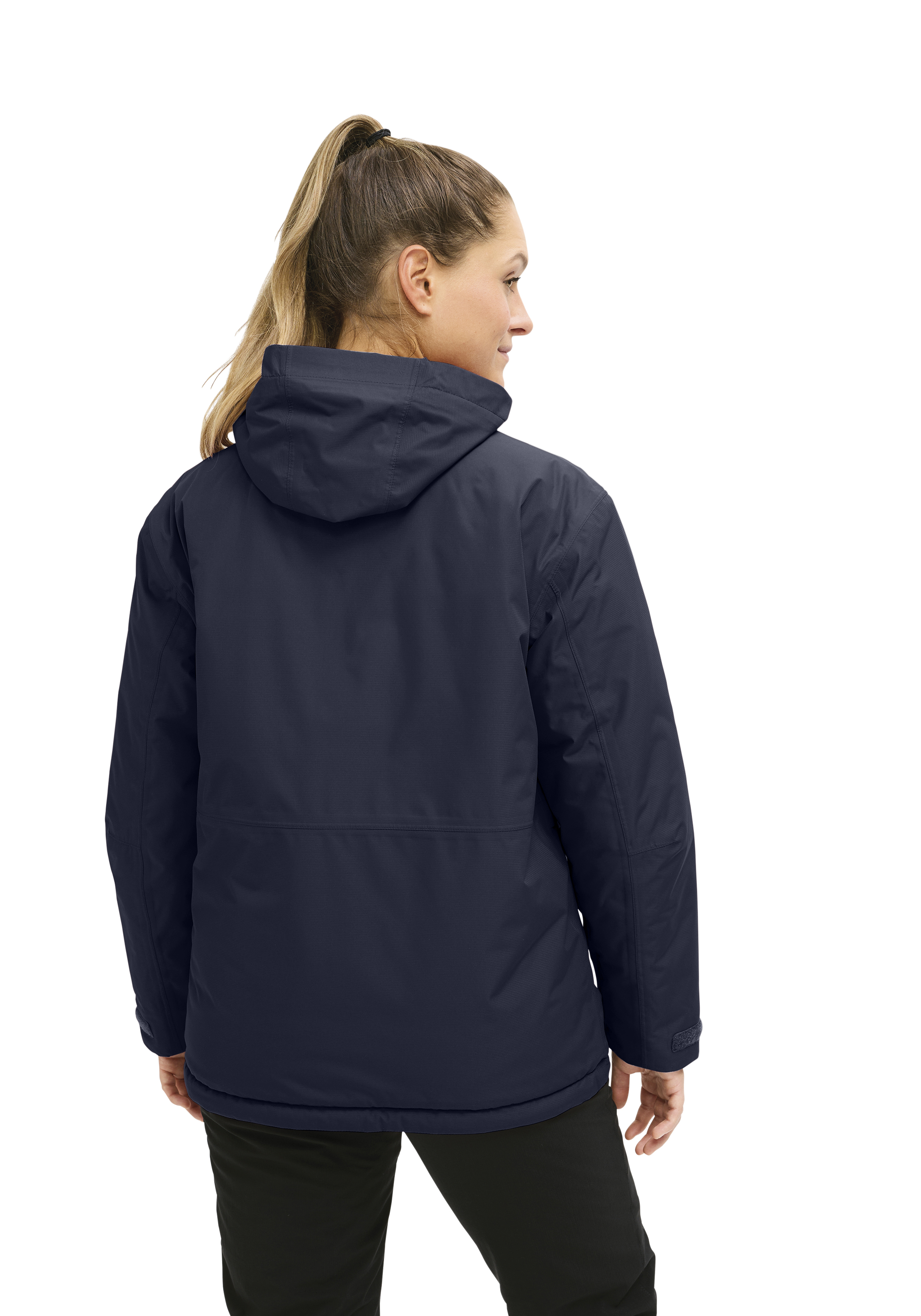 Walberla W jacke, dunkelblau, hooded, puffer, mantel