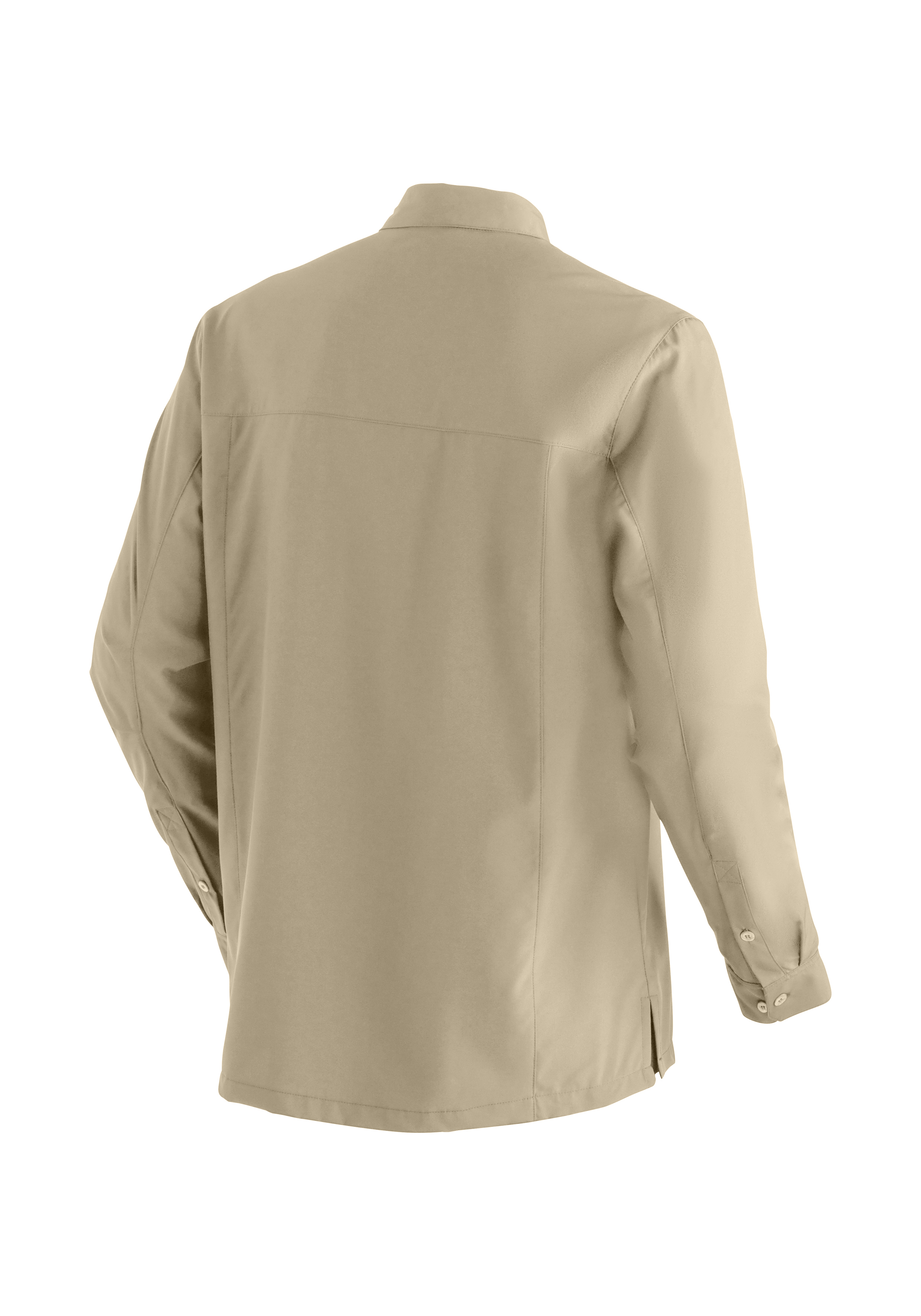 jacke, beige, langarm, kragen, rückseite
