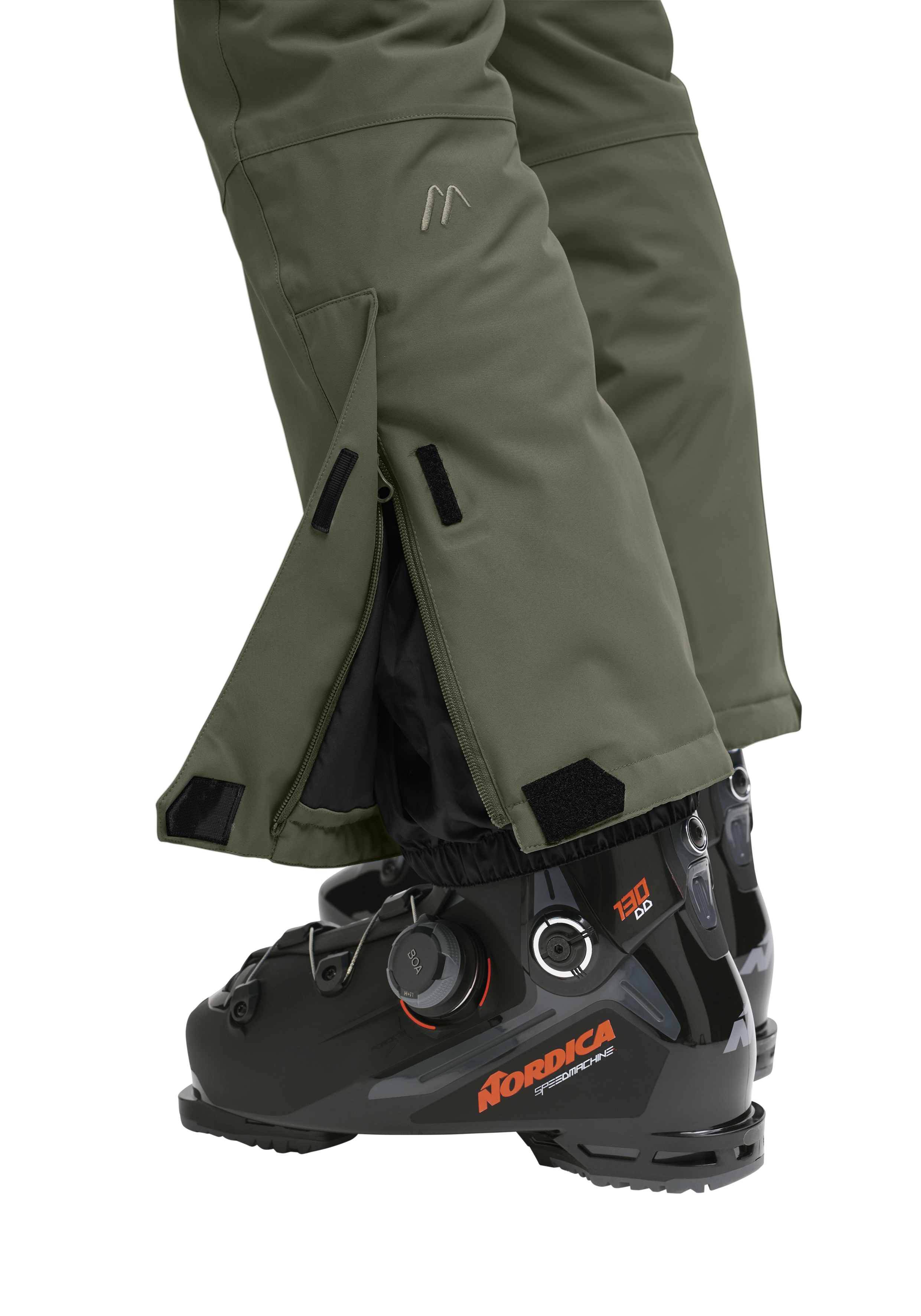 Skischuh, Ski-Pant, Outdoorhose, Reißverschluss, Gamaschen