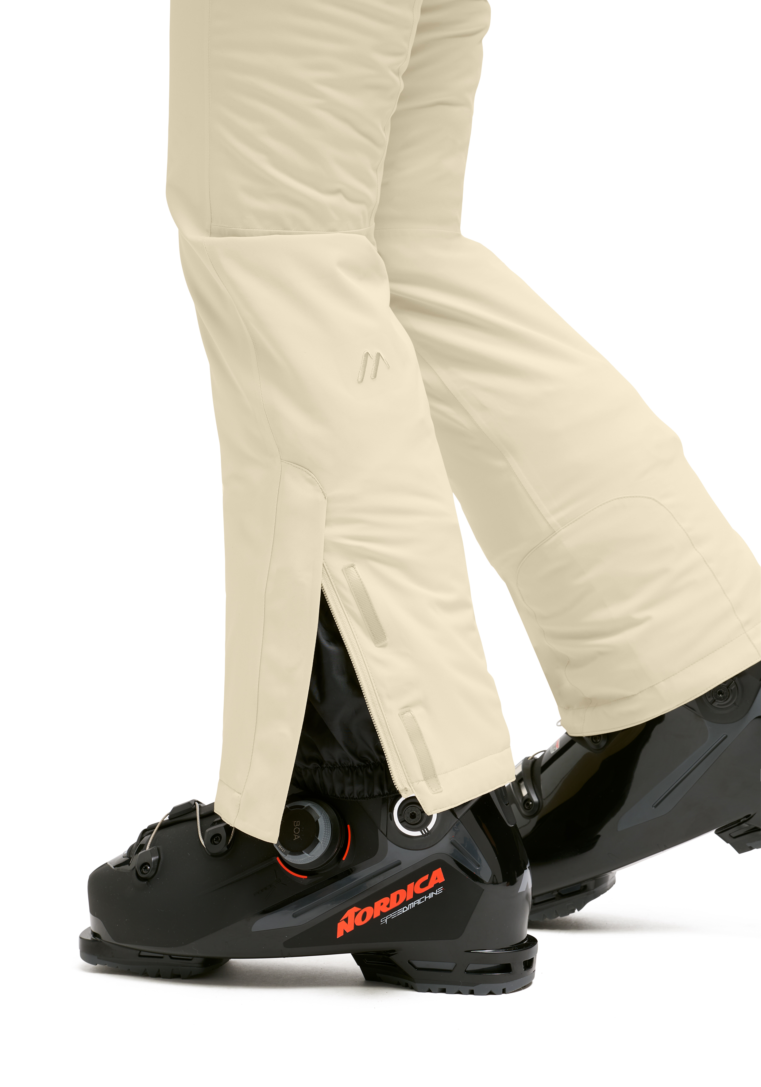 Schneehose, Reißverschluss an Bein, Isolierte Hose, Skihose, Skischuh-kompatibel