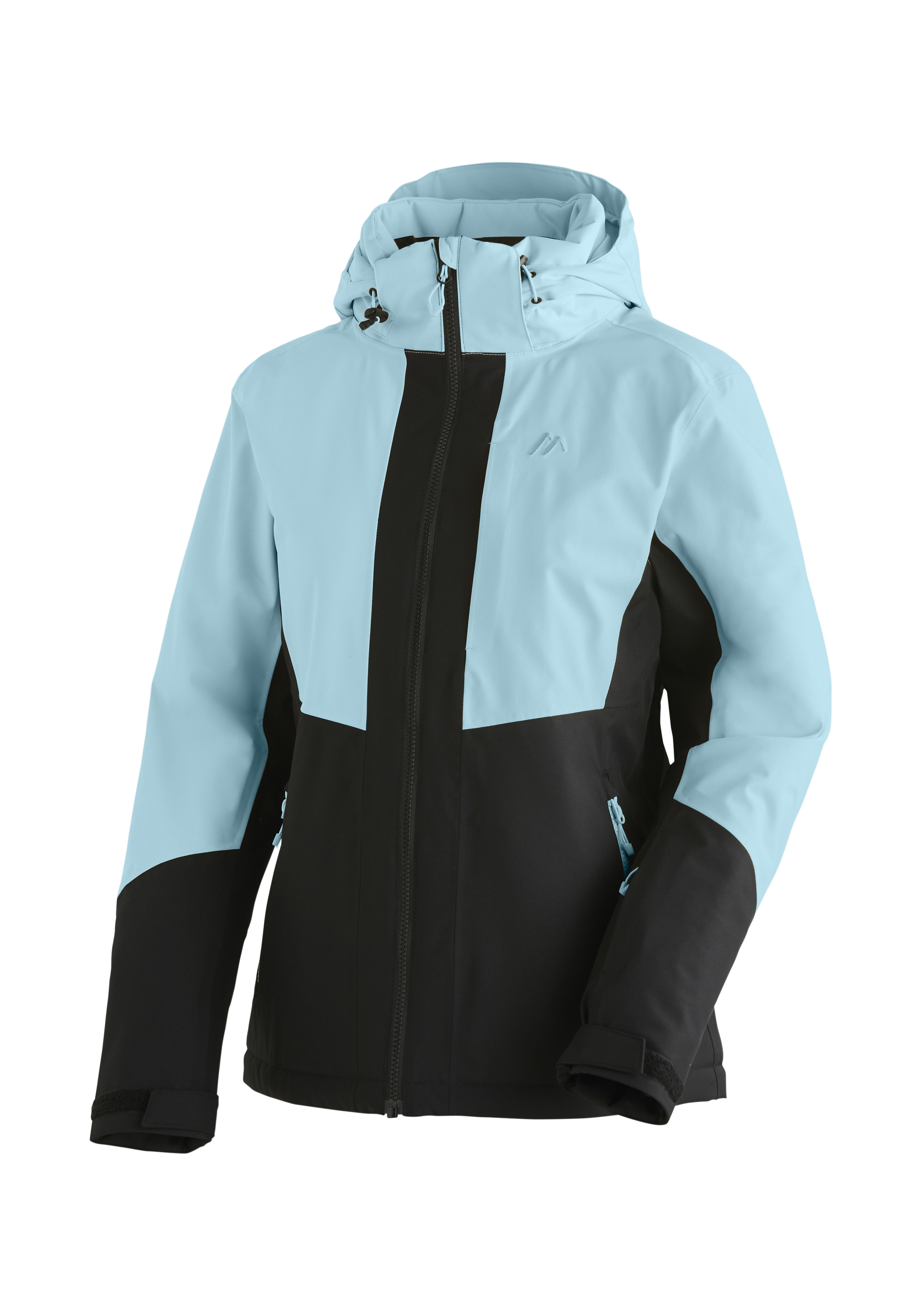 Softshell, Jacke, Kapuze, Zweifarbig, Reißverschlussfront