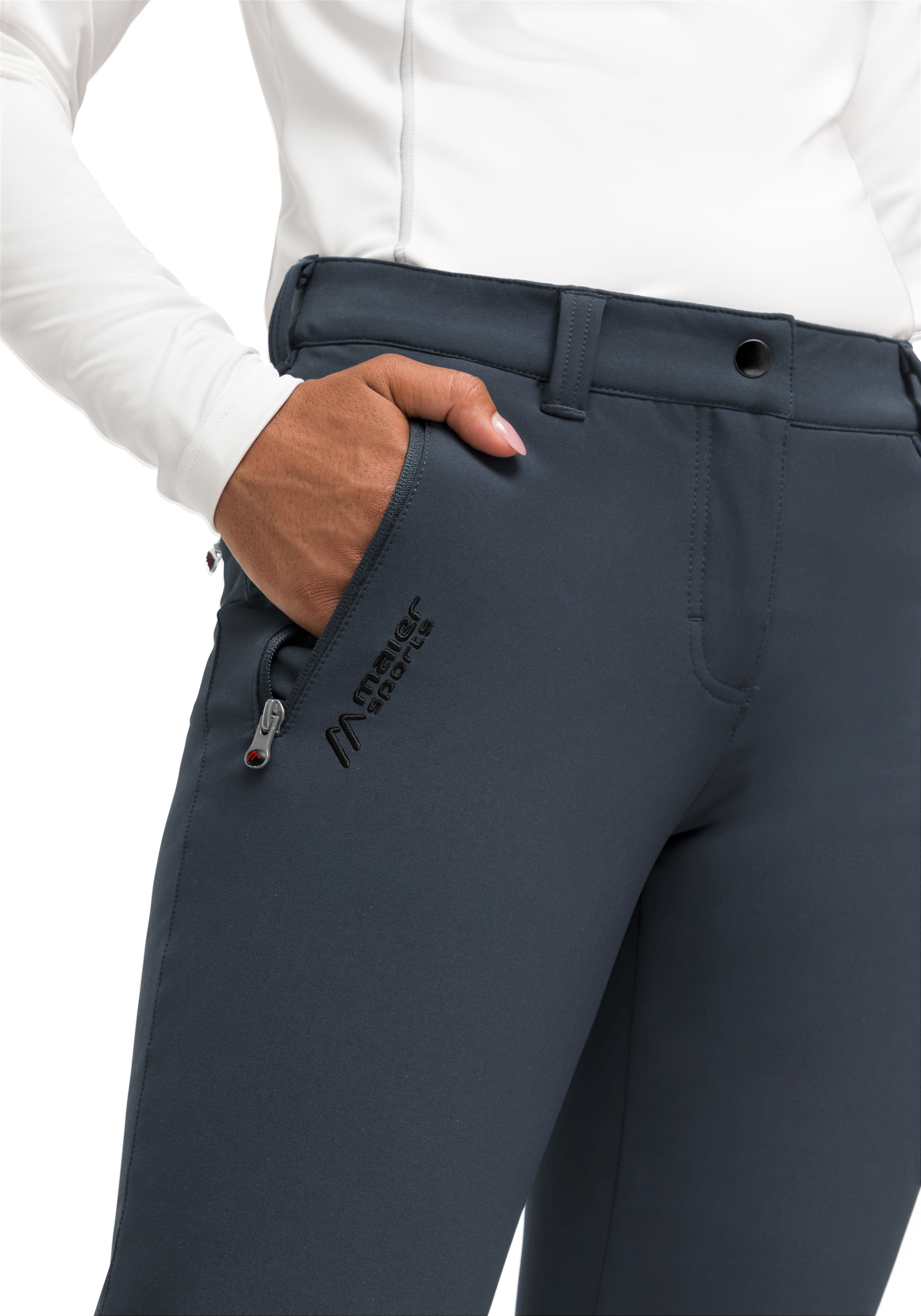 Helga slim Bekleidung, Hosen, Jeans, hose, sportpants, Zippered-pocket, flexible, navy-blue