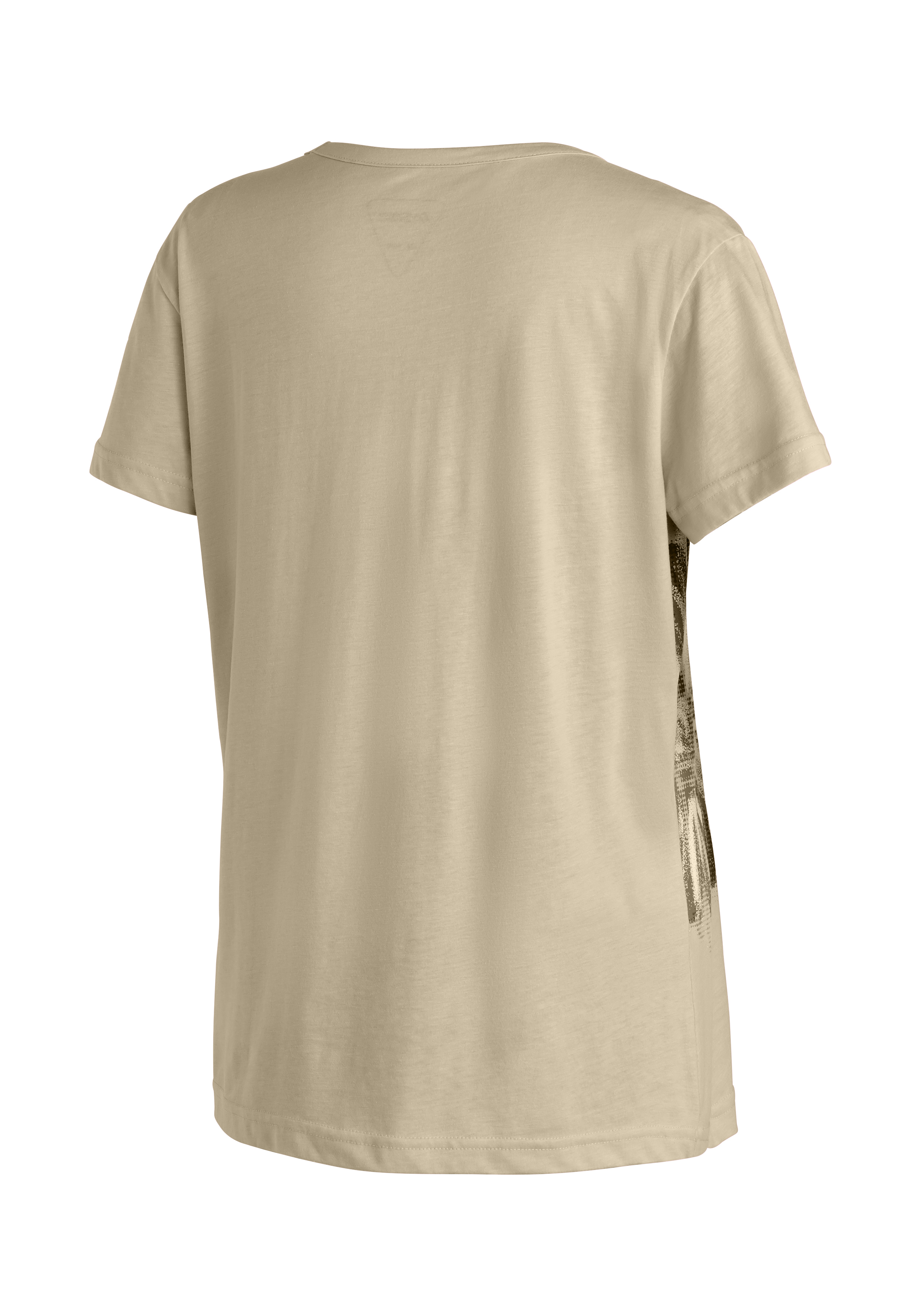 T-Shirt, Beige, Kurzarm, Rundhals, Einheitsgröße