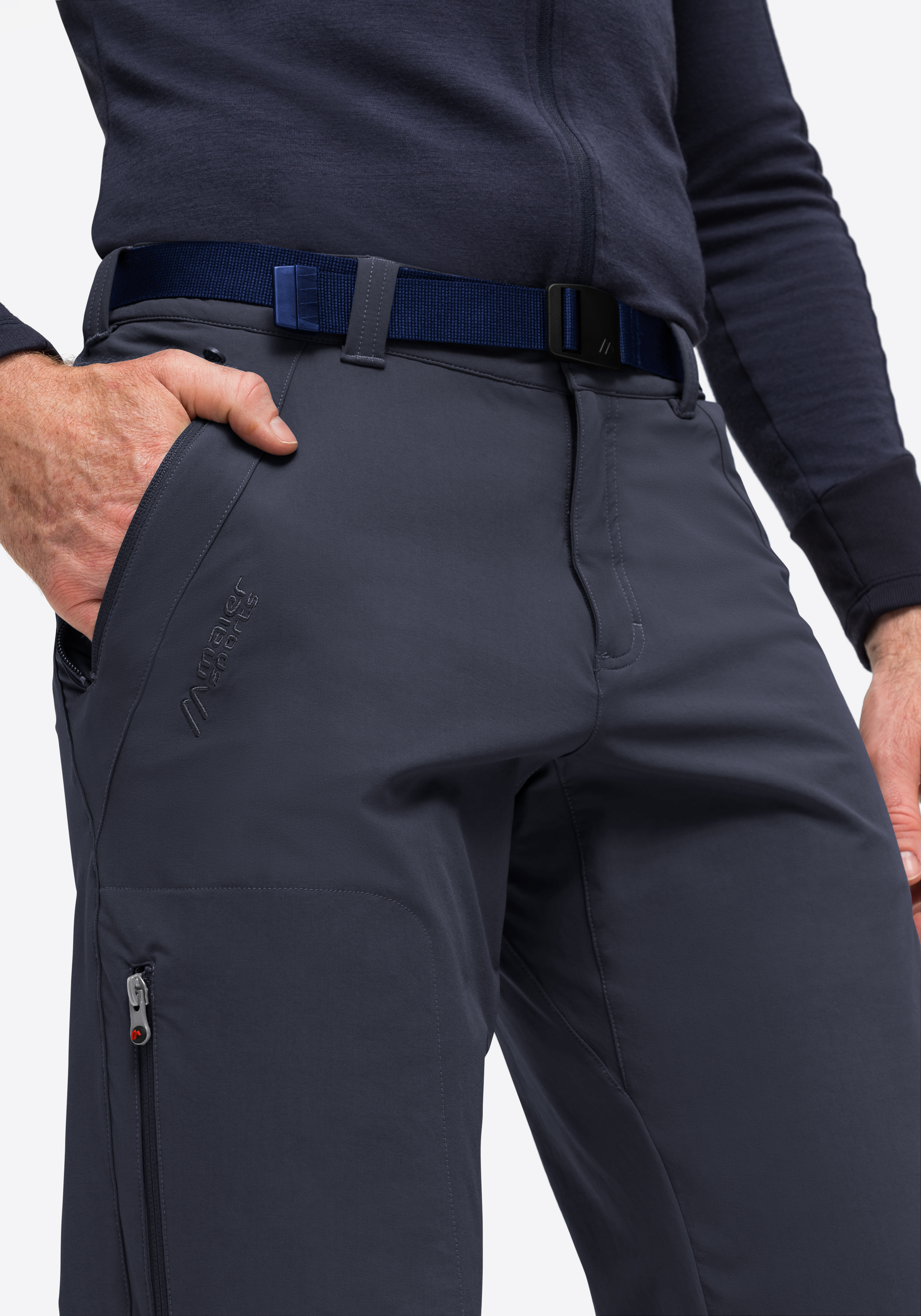 Hosen, Erwachsener, Männlich, Mann, Person, Hardshell-Hose, Taktische Hose, Reißverschlusstaschen, Taillengürtel, schlank geschnitten