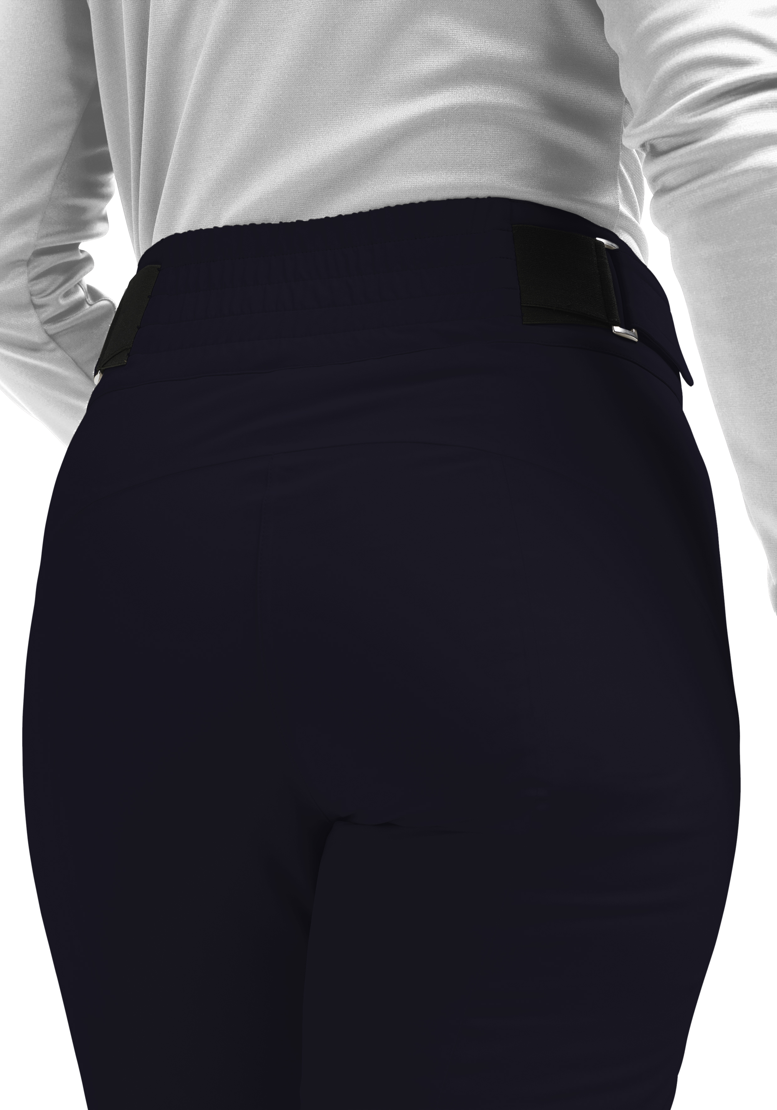 hose, pant, mid-rise, stretch, black
