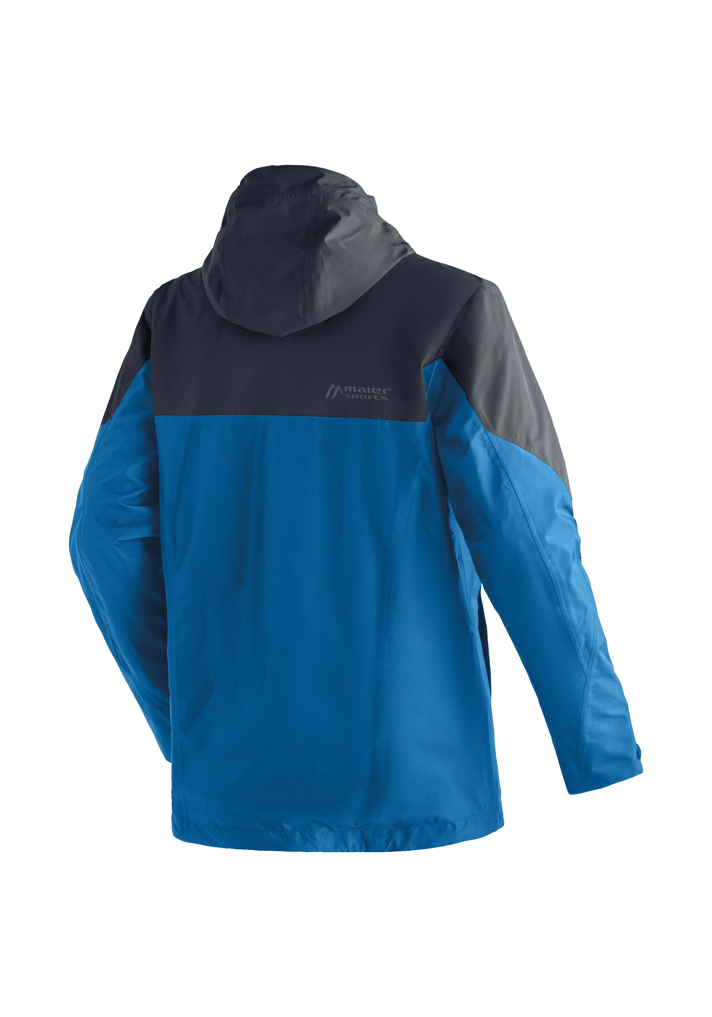 Hooded jacket, Blue color, Two-tone, Windbreaker, Outdoor jacket