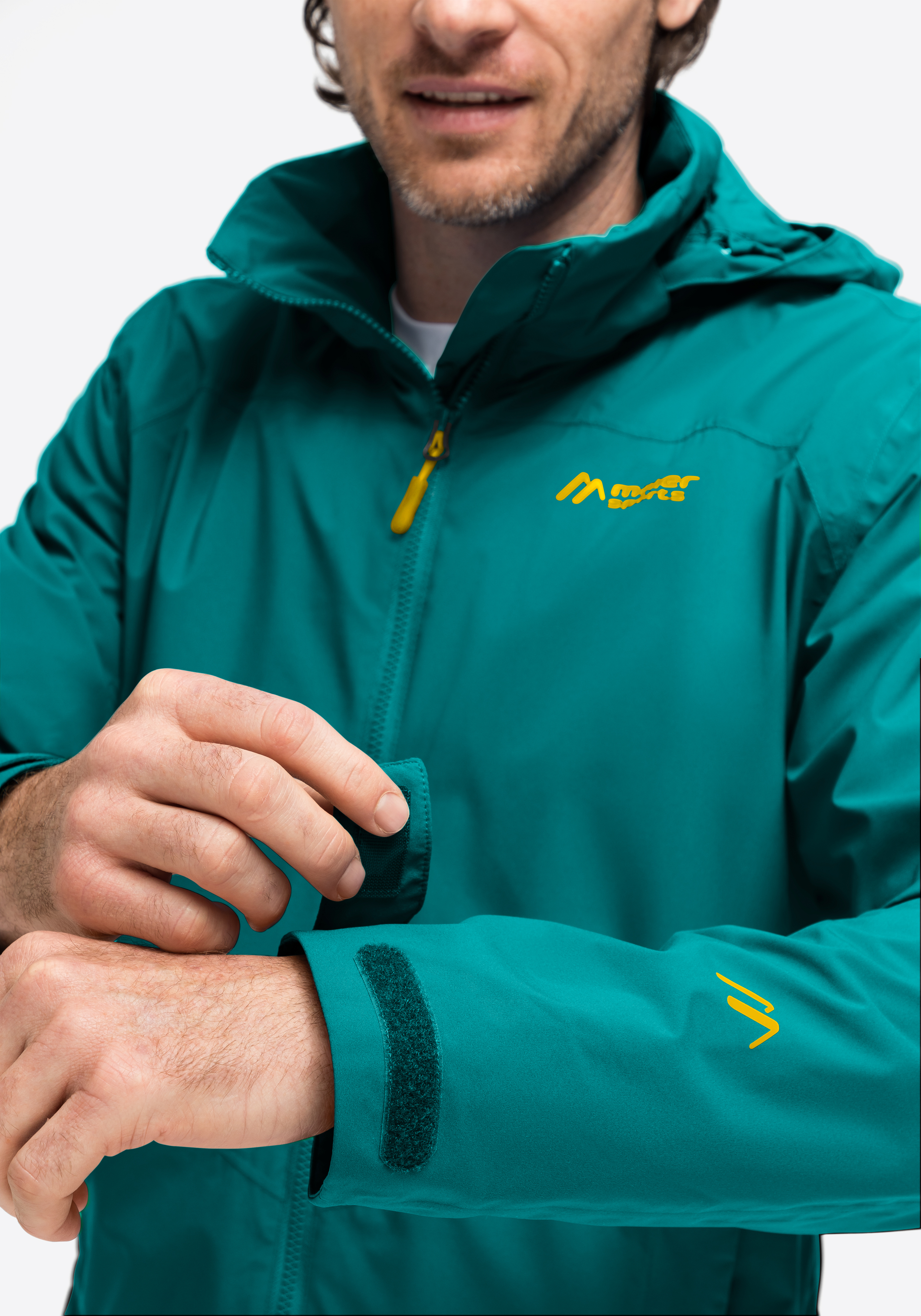 Metor rec M Regenjacke, Softshell, Wandern, Reißverschluss, Farbgrün