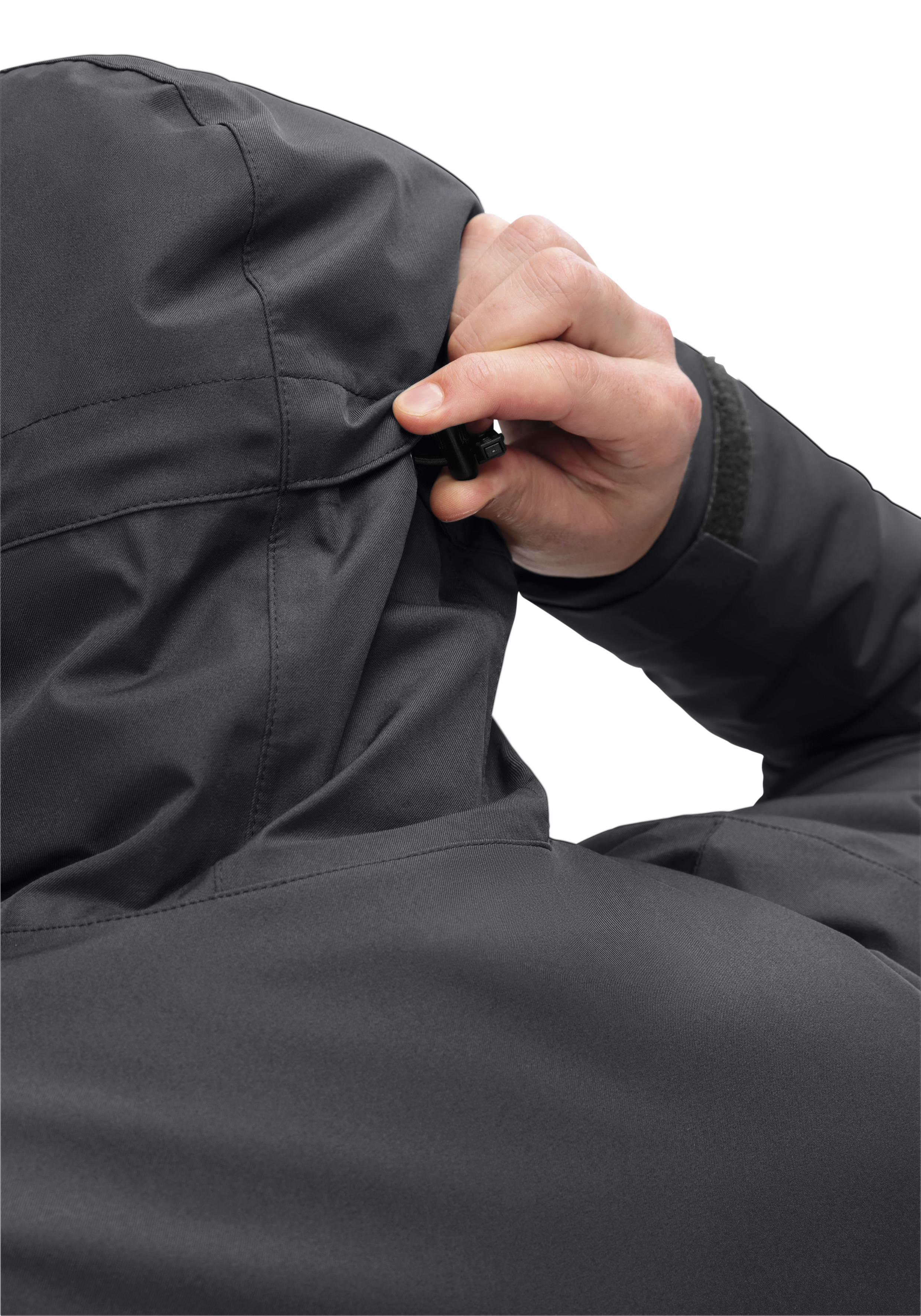 Hoodie, Kapuze, Reißverschluss, Jacke, Grau