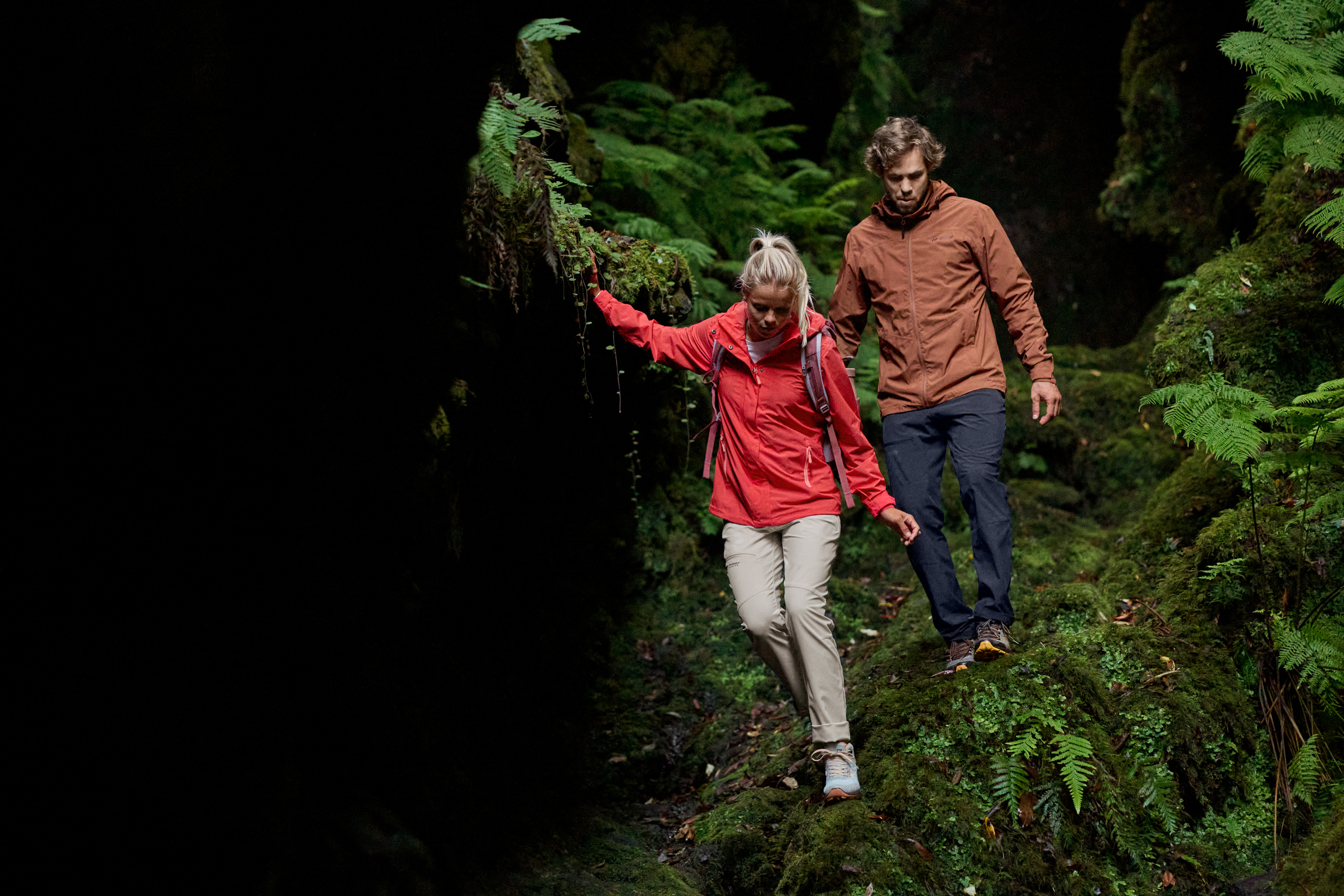 Wandern, Vegetation, Mantel, Regenwald, Hosen