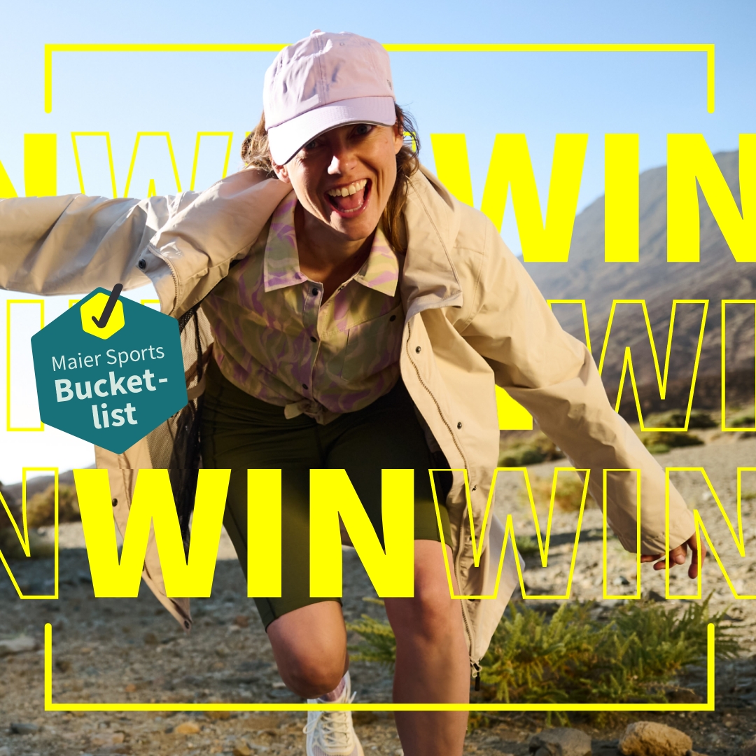MAS_Gewinnspiel_Bucketlist_SS26_1080x1080_01 sportbekleidung, jacke, kurze hose, cap, outdoor, Sportbekleidung, Cap, Jacke, Sandalen, Outdoor-Accessoire