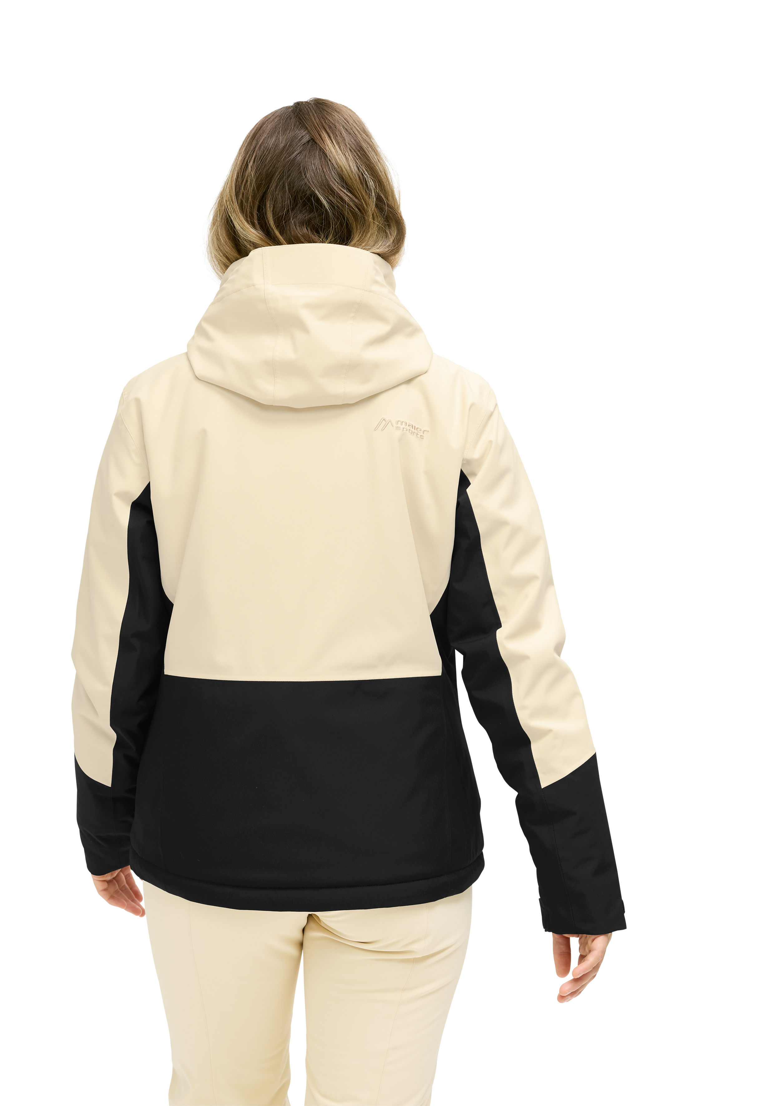 JANA Jacke, Softshell, Beige, Schwarz, Kapuze