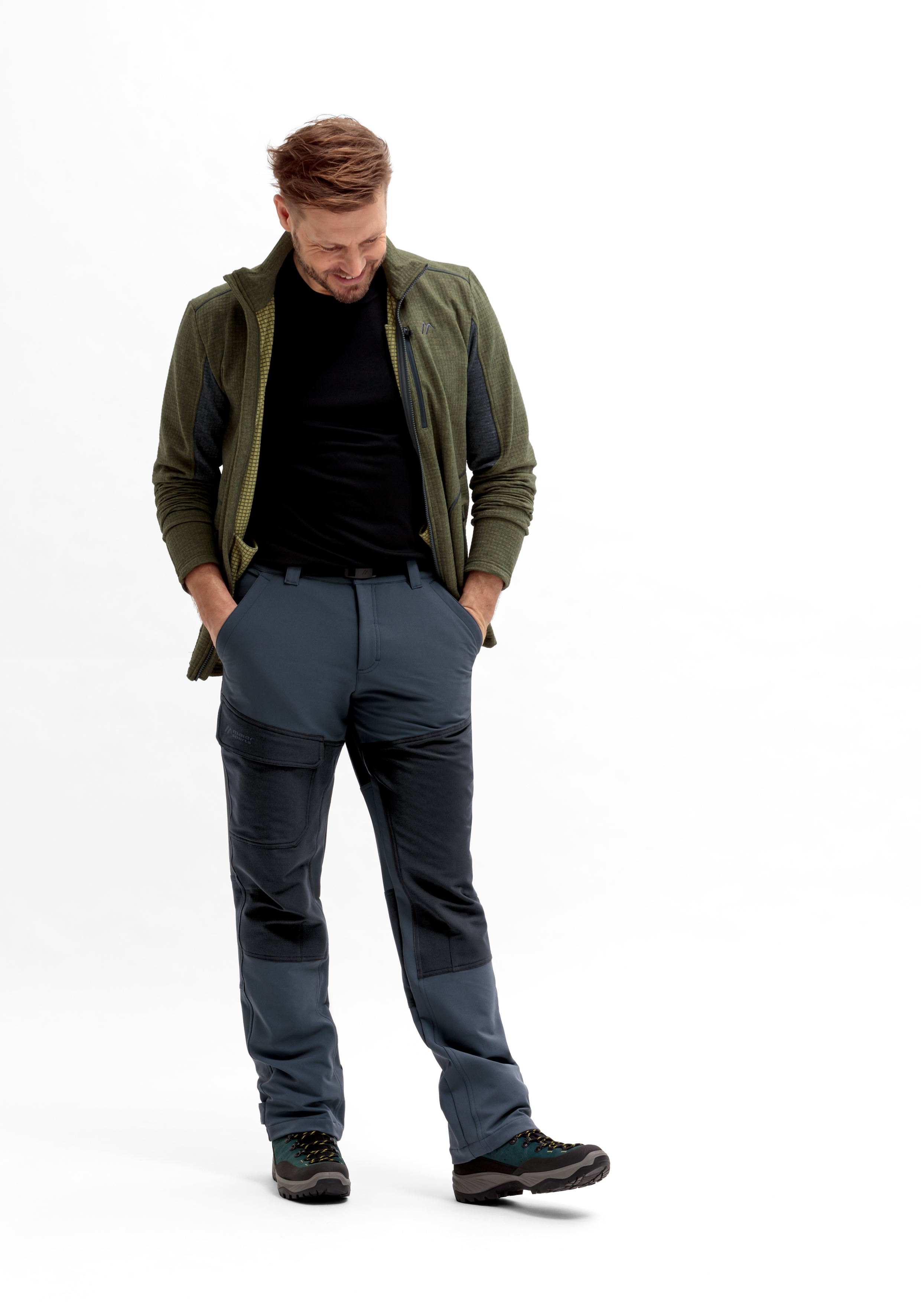 Hosen, Langarm, Mantel, Jacke, Blazer, Hose, Herren, Outdoor, Material-Blend, Halthosen