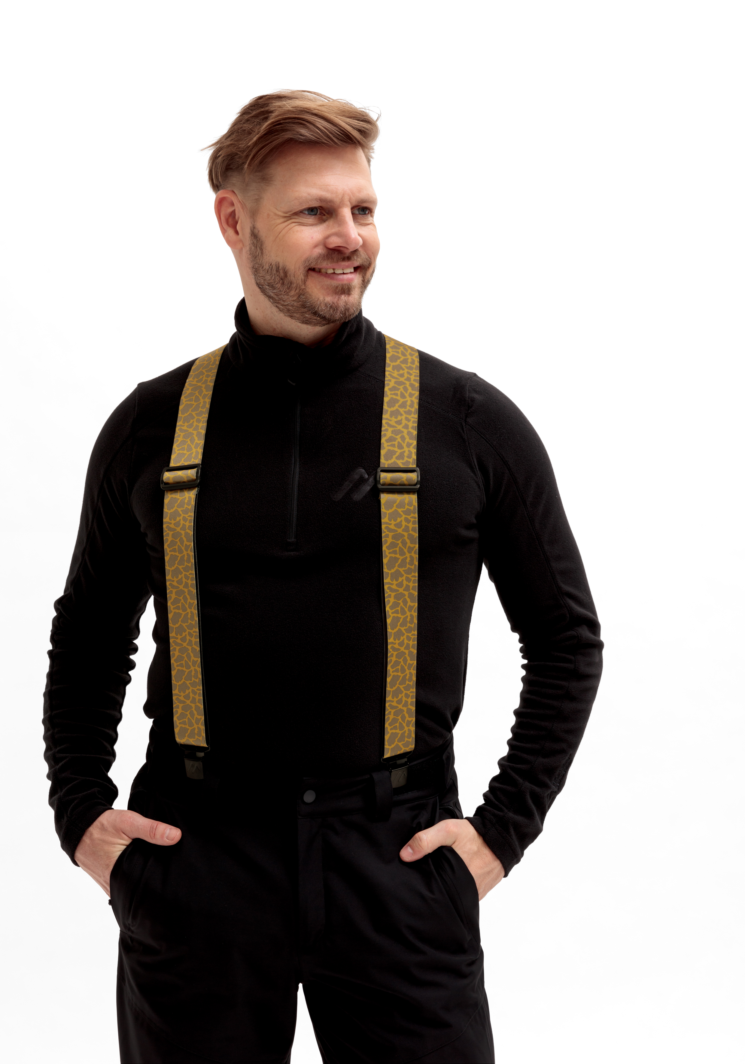 Zubehor, Langarm, Hosenträger, Mann, Person, Zubehor, Langarm, Hosenträger, Mann, Person, Zubehor, Langarm, Hosenträger, Mann, Person, Hose, Gürtelhalter, Gürtel, Hosenträger, Schwarz, Hosenträger, Lederriemen-Optik, Schwarz, Gemustert, Herren-Accessoire
