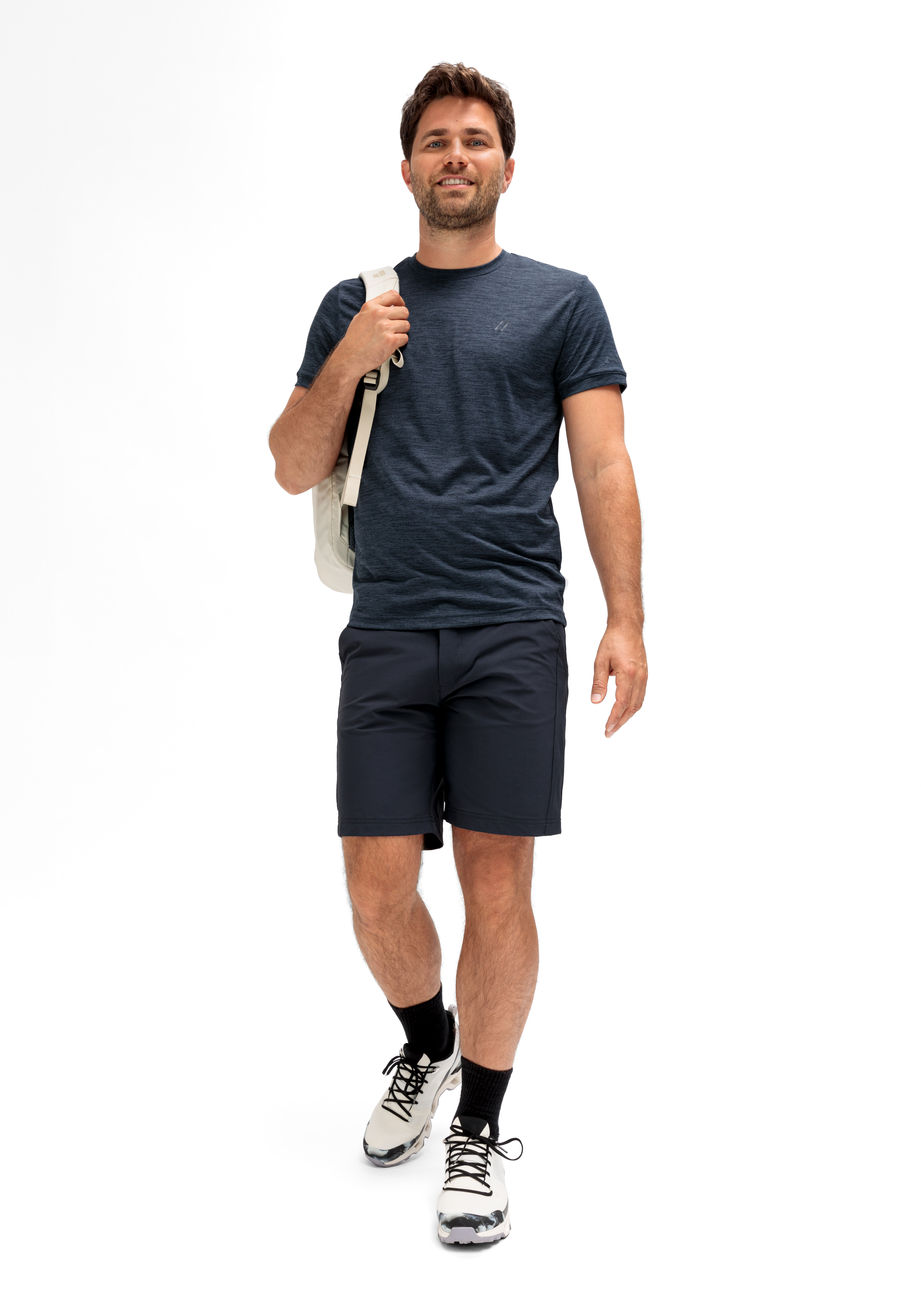 T-Shirt, Shorts, Rucksack, Mann, Casual