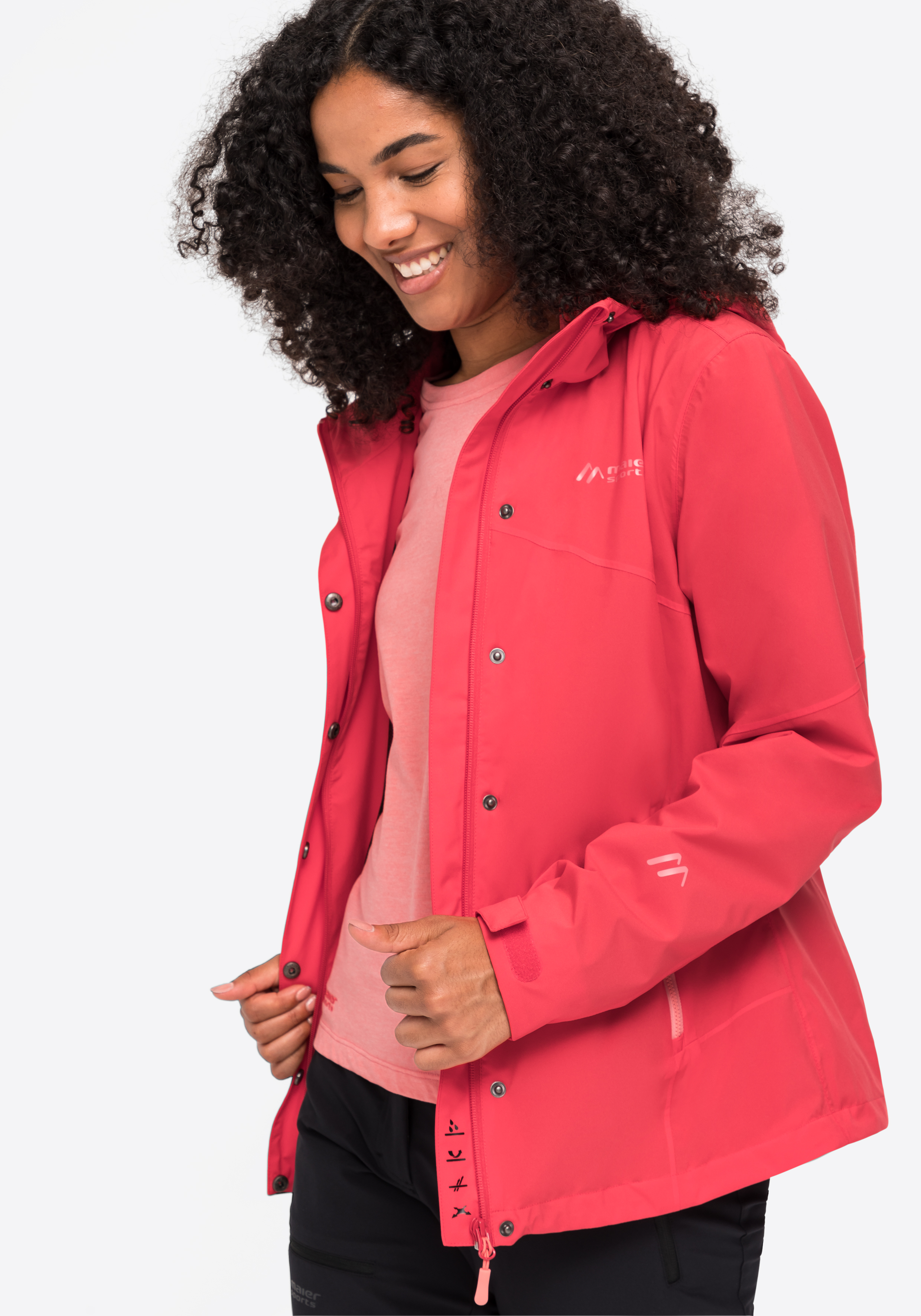 Metor rec W Bekleidung, Mantel, Jacke, jacke, softshell, regenjacke, pink, damensportjacke