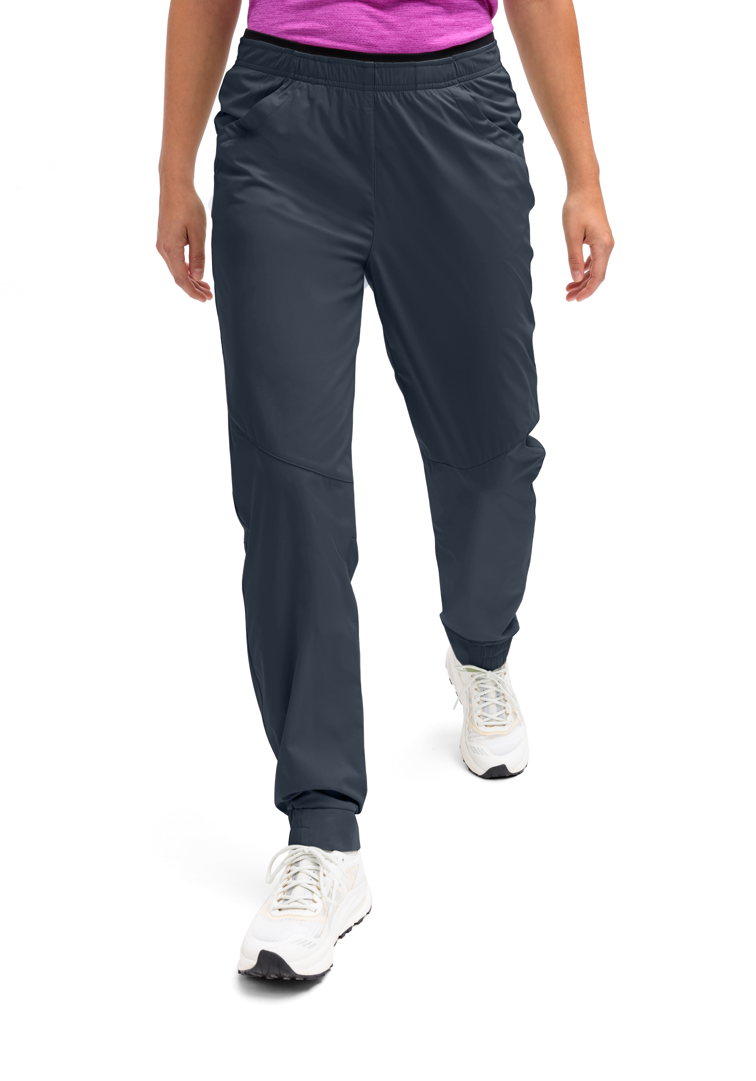 Hose, Sporthose, Navy, Trekking, Reißverschlusslos