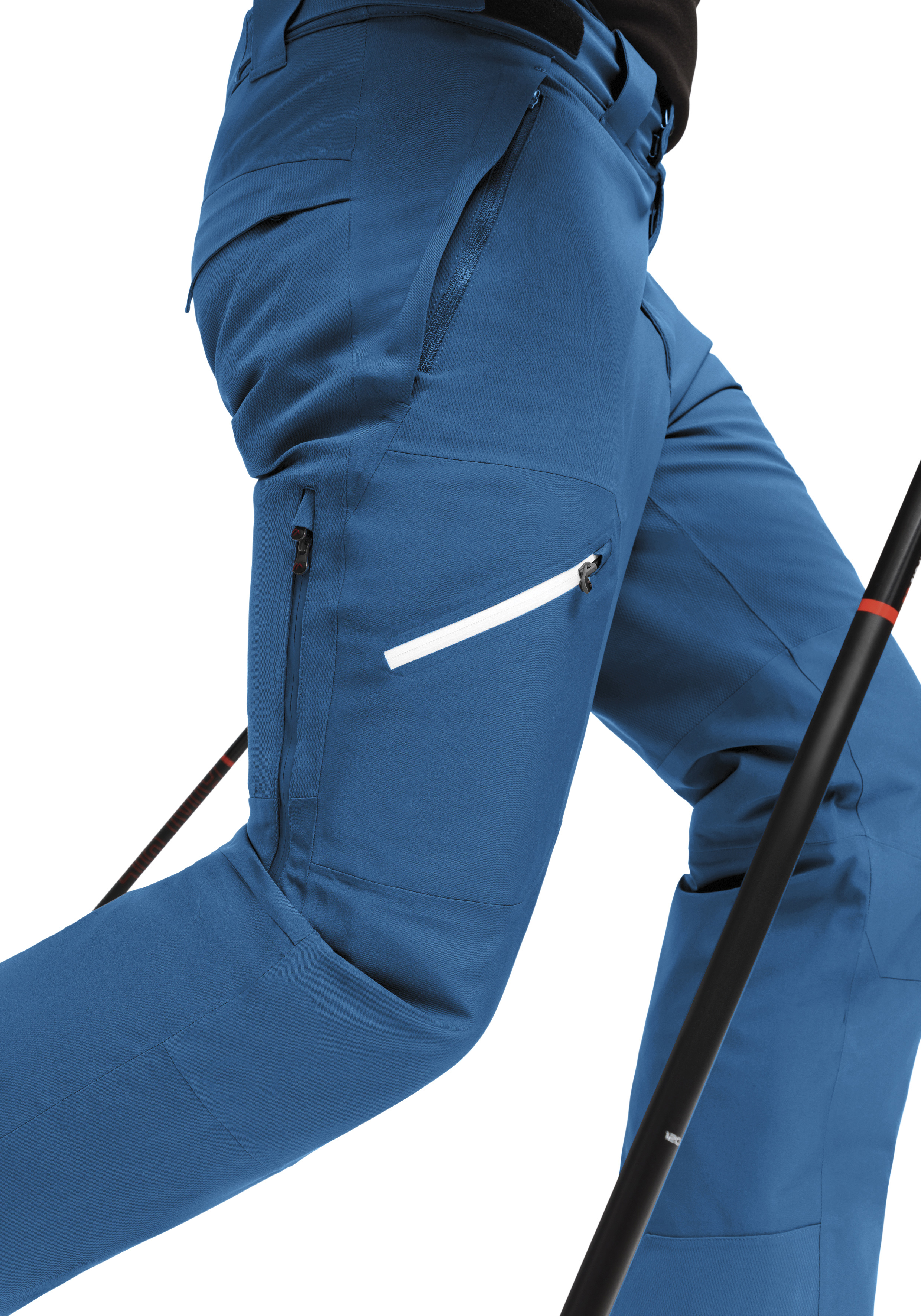 Hose, Taschen, Outdoor, Reißverschluss, Hauptfarbe Blau