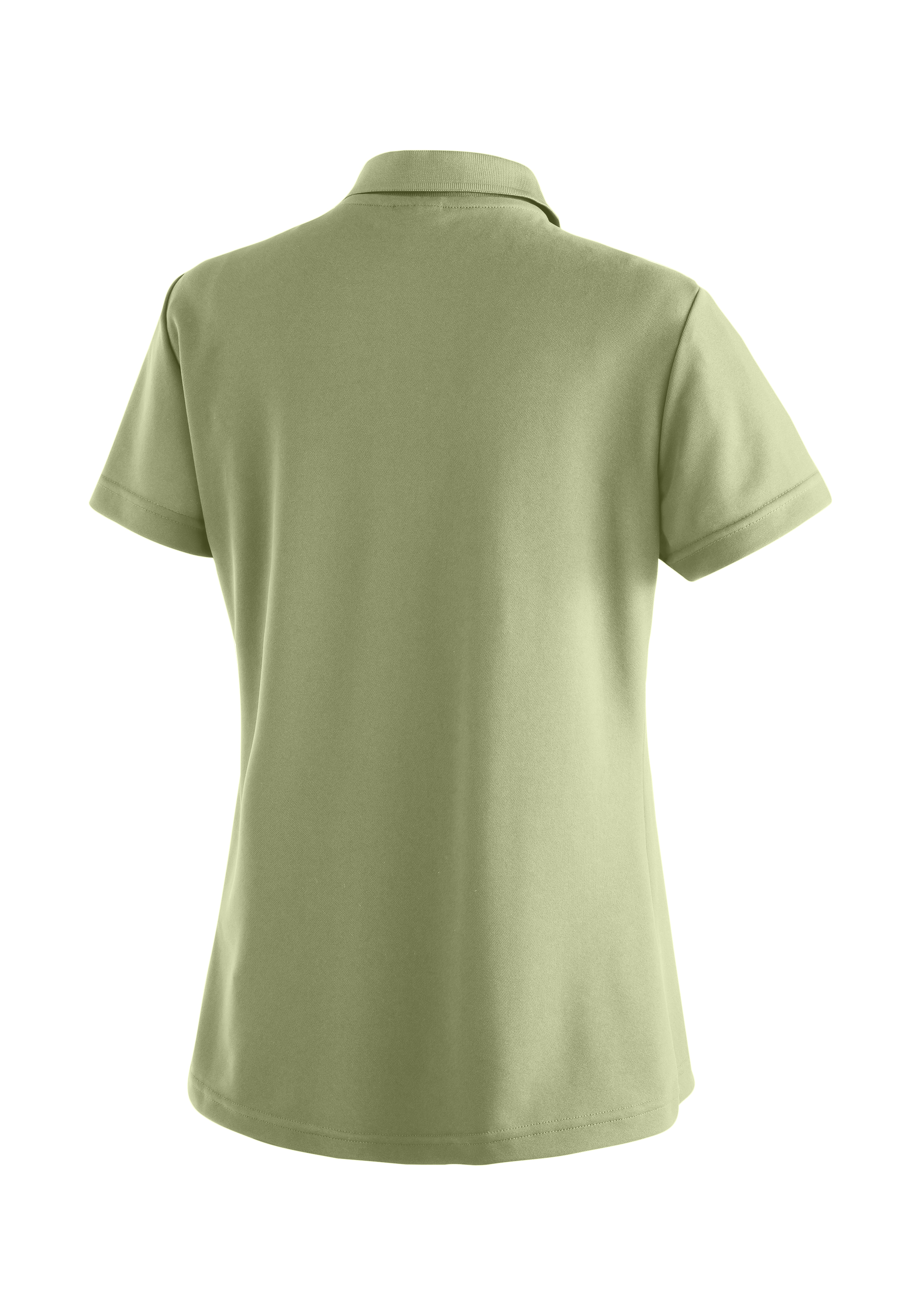 Polohemd, kurze Ärmel, hellgrün, Kragen, uni