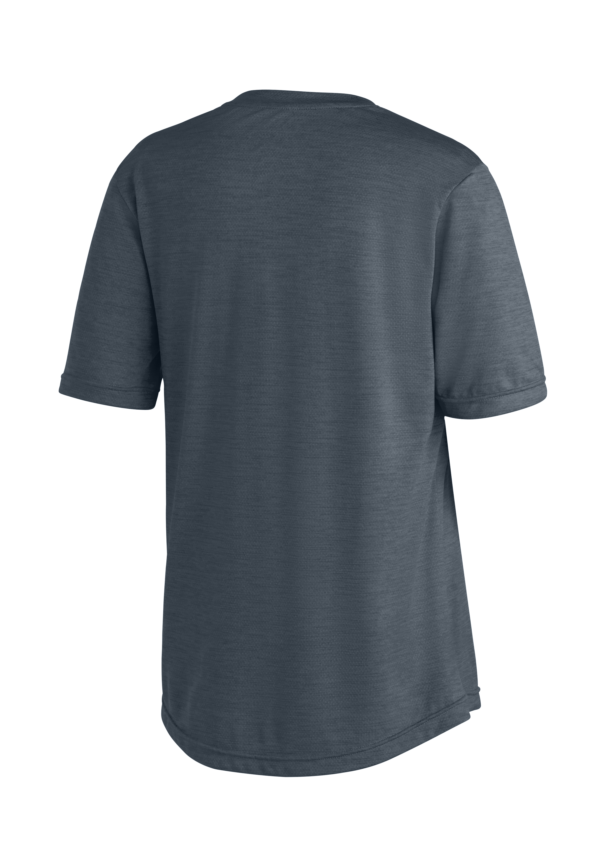 T-Shirt, Kurzarm, Rundhals, Unifarben, Dunkelblau