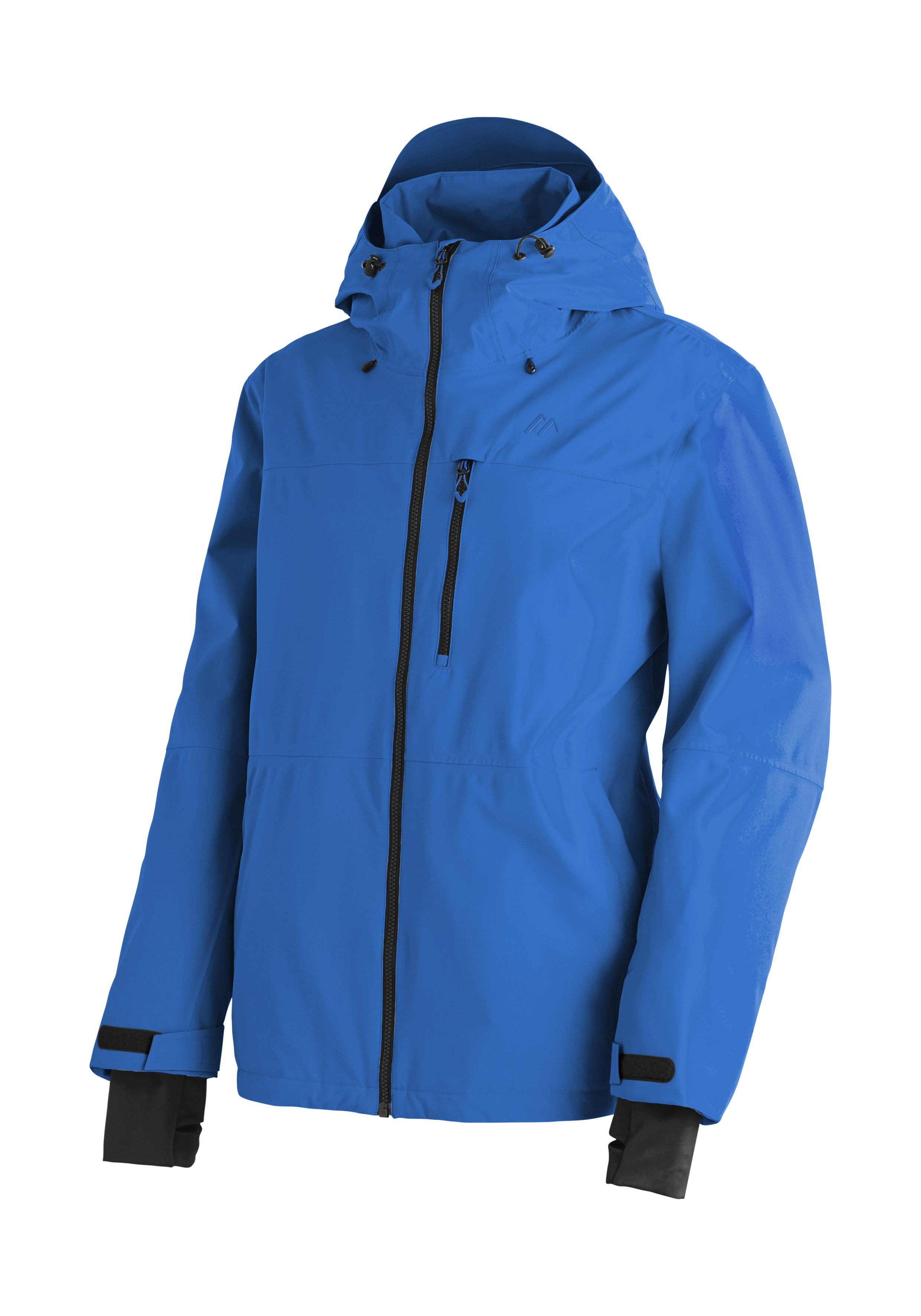 Jacke, Softshell, Reißverschluss, Kapuze, Blau