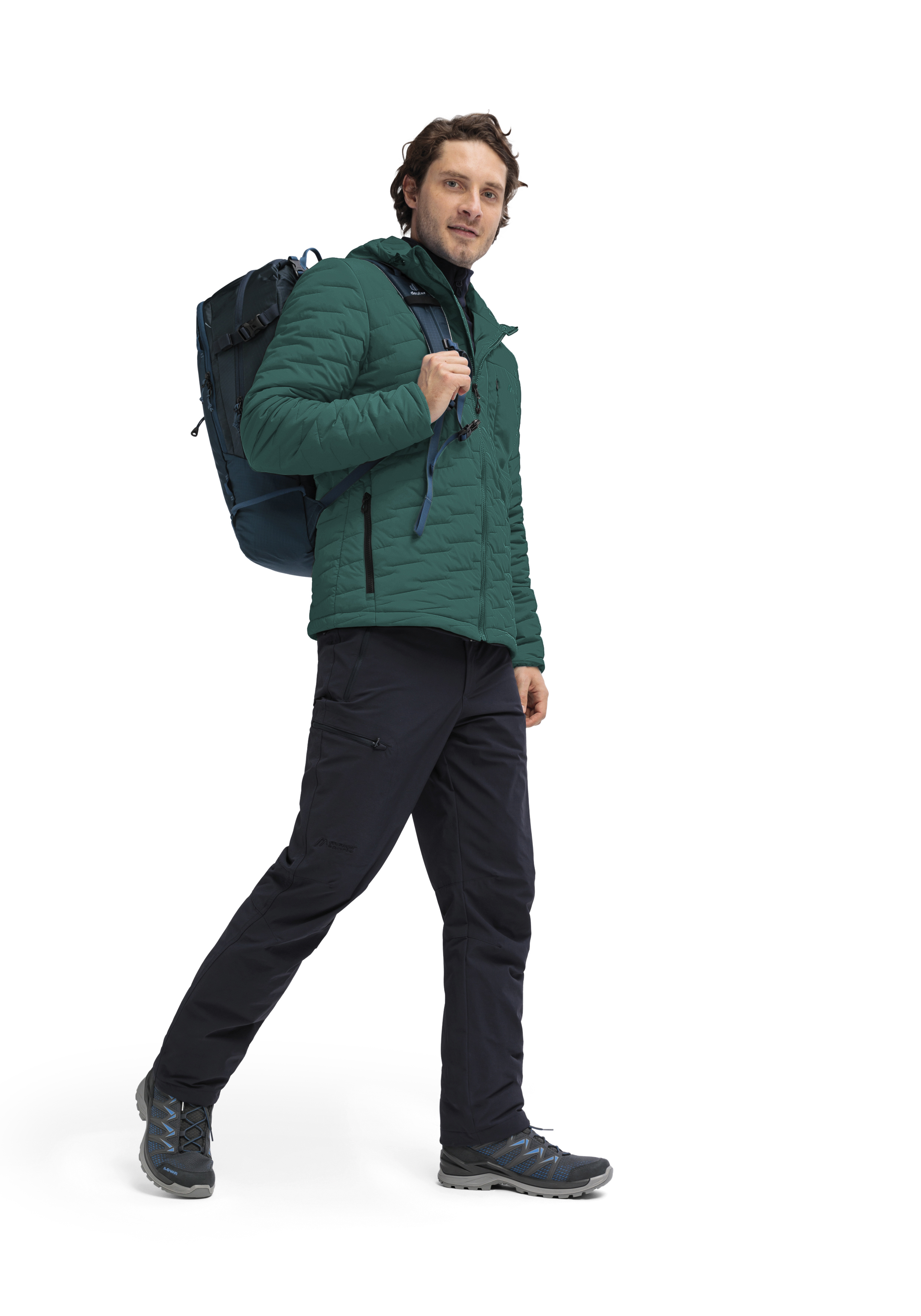 Donovaly M jacke, trekkingjacke, daunenjacke, grün, backpack