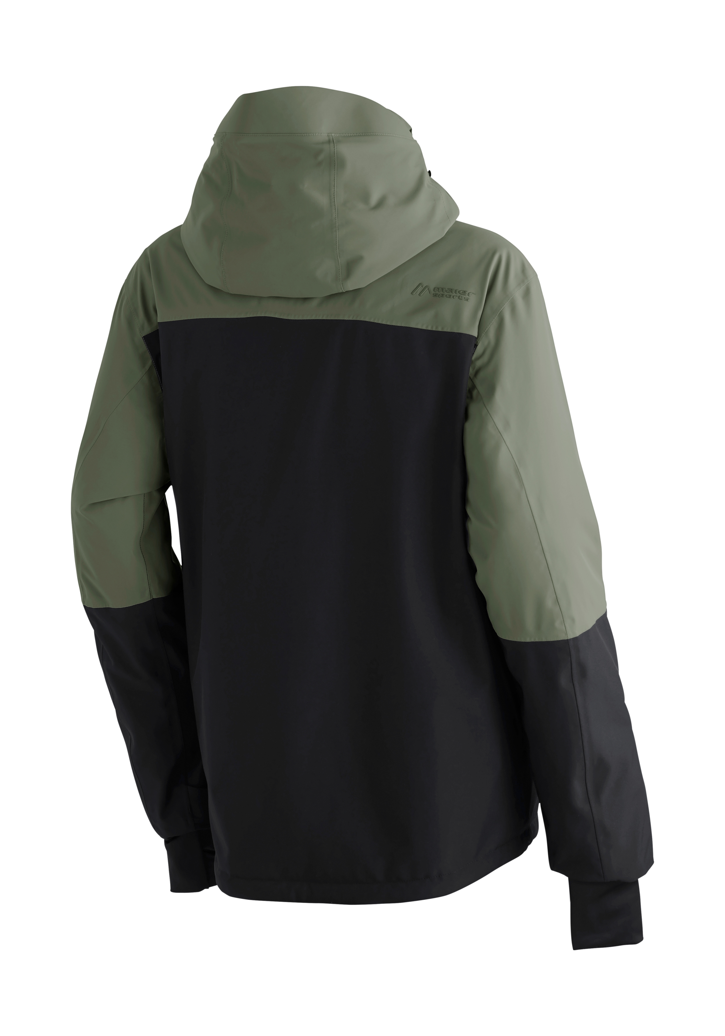 jacke, hoodie, windbreaker, khaki, schwarz