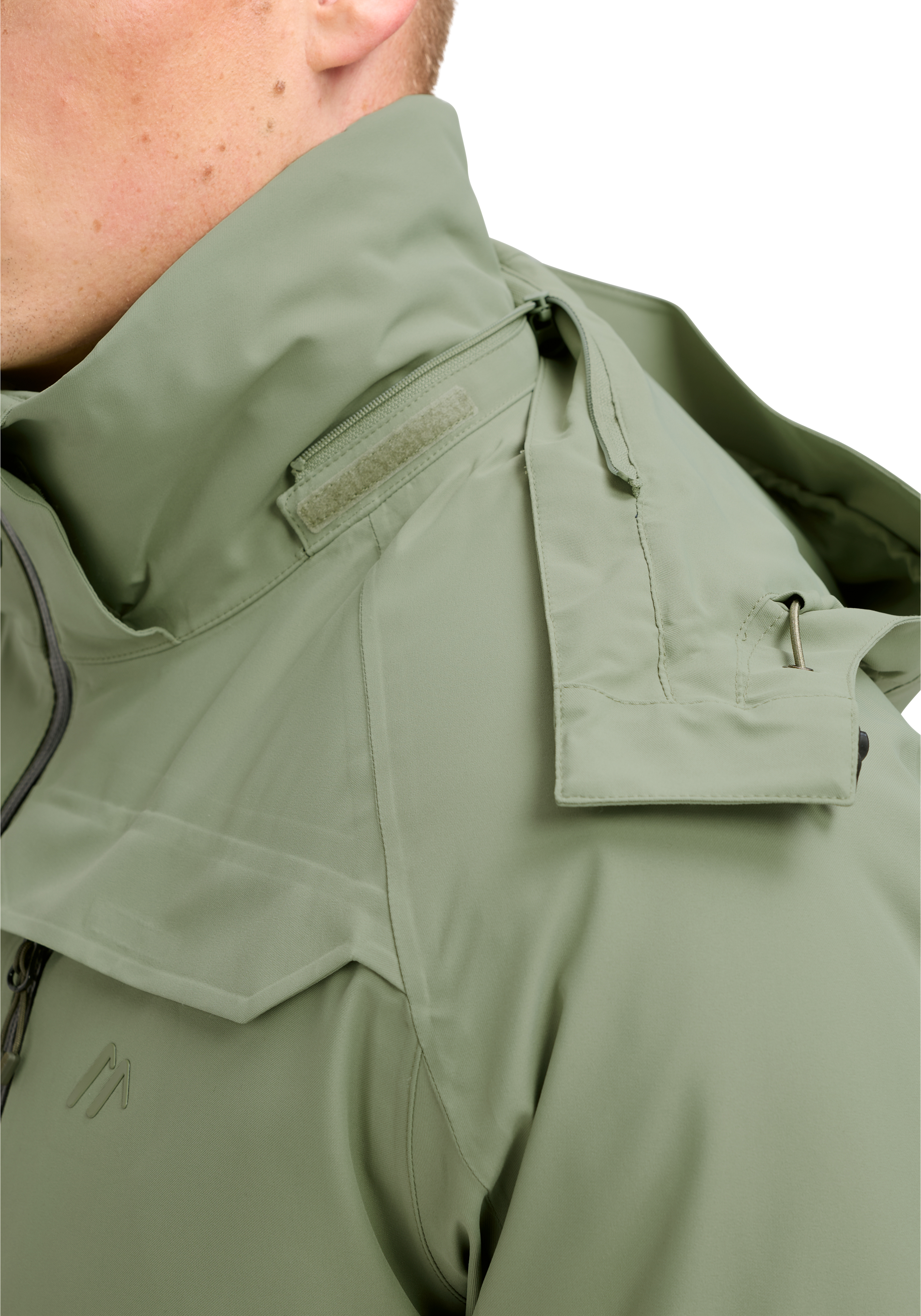 Lipno jacke, regenjacke, military green, reissverschluss, kapuzenverschluss