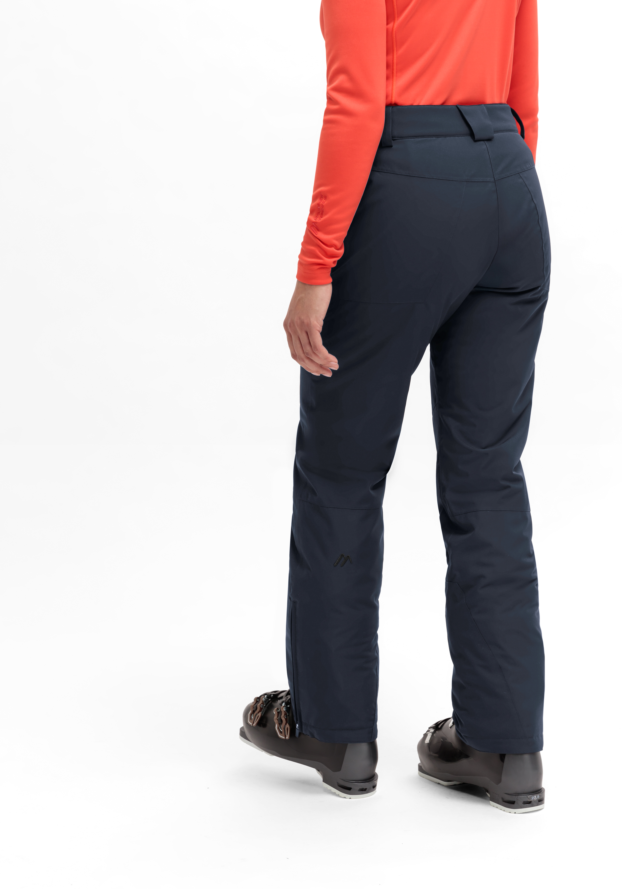 Majelletta 2.0 W hose, navy pants, softshell, winter pants, back view