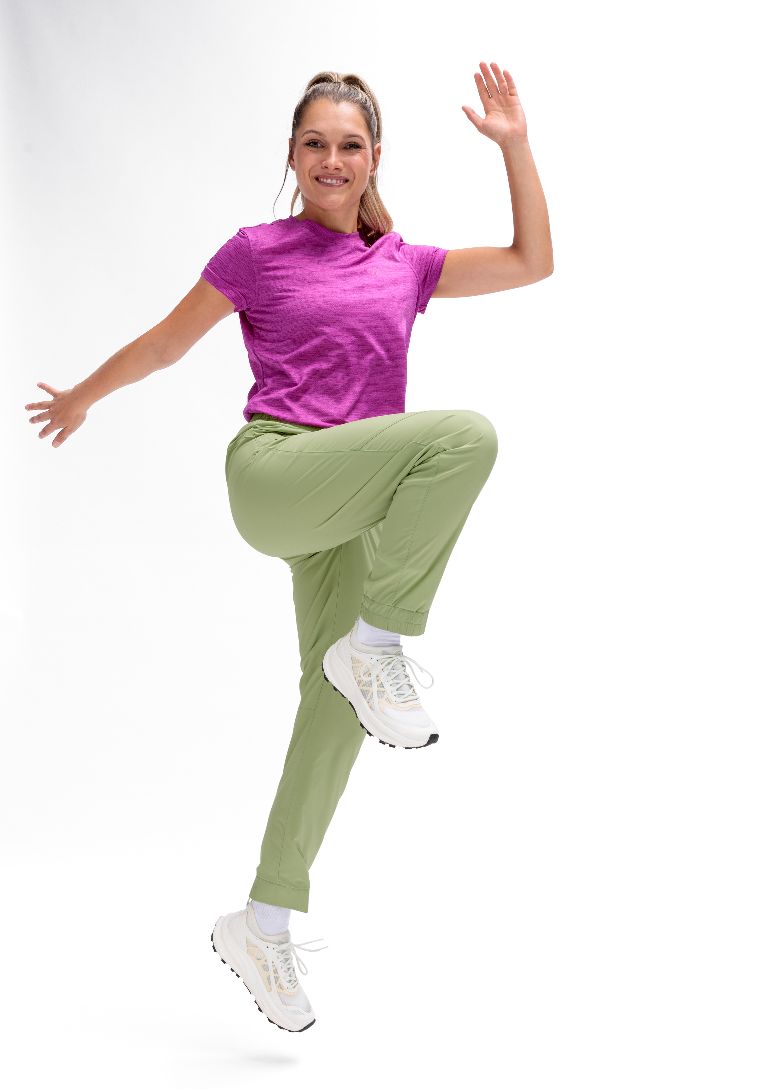 T-Shirt, Magenta, Laufhose, Sporthose, Sneaker