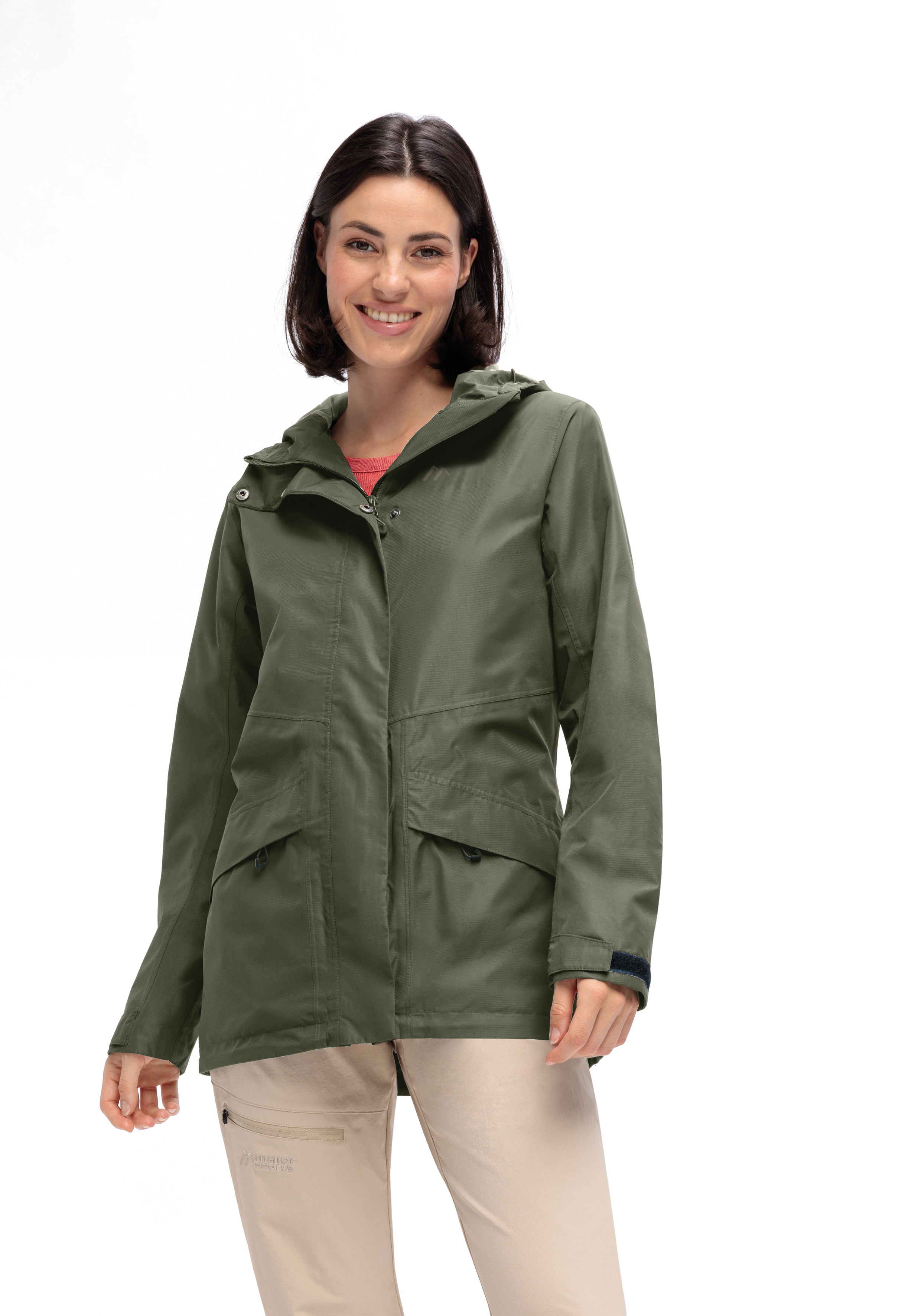 jacke, olivgrün, windjacke, gerade geschnitten, taschen