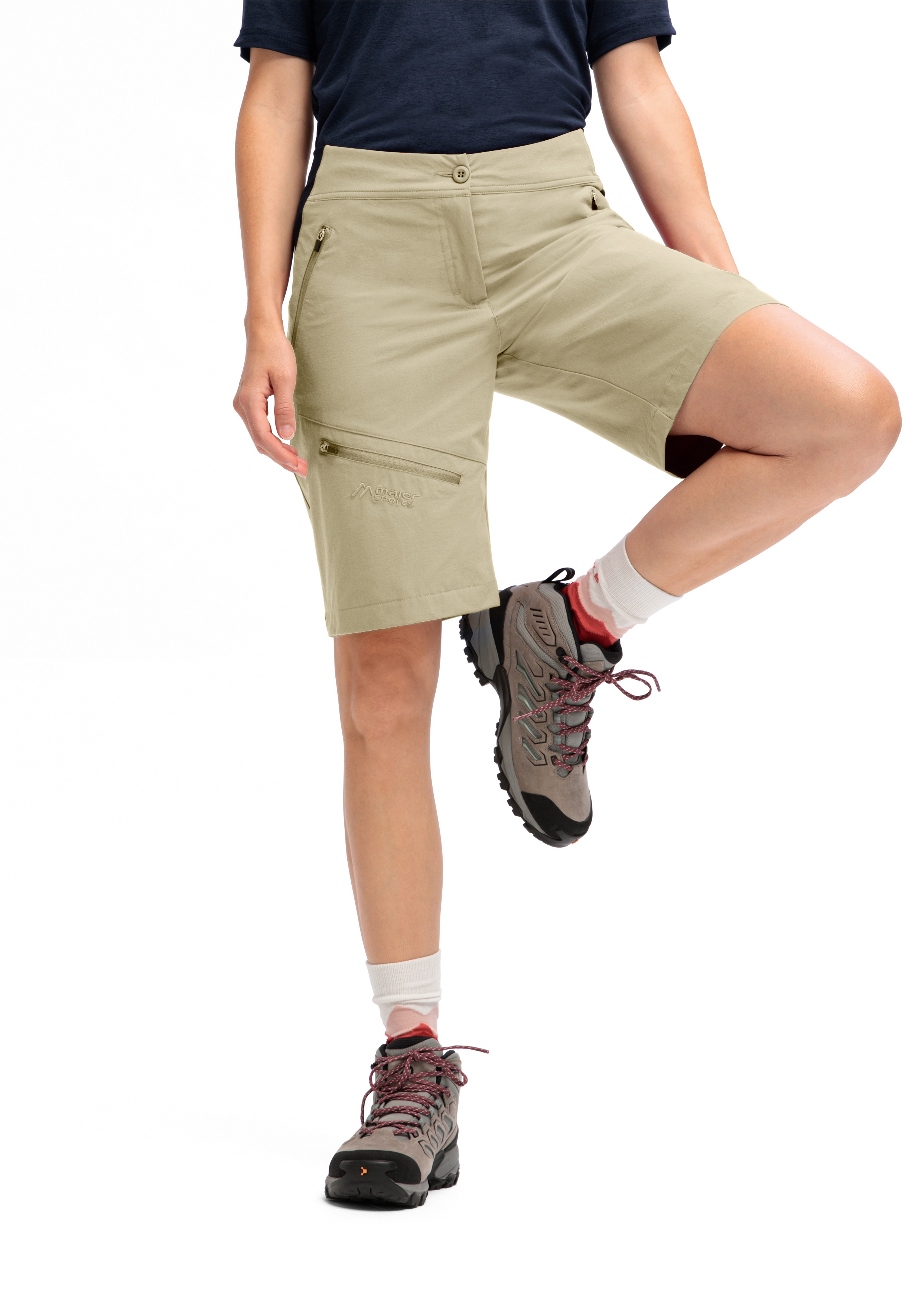 Inara Short Vario Kurze Hose, Schuh, Sneaker, Person, Khaki, Kurze Hose, Schuh, Sneaker, Person, Khaki