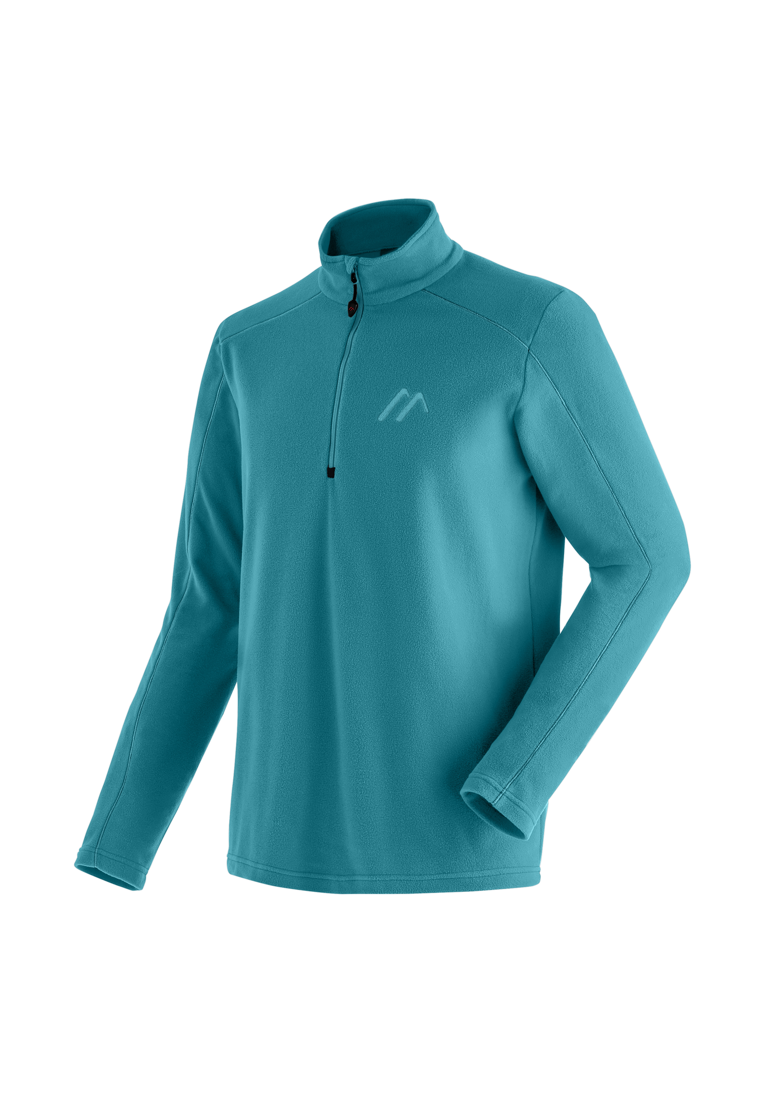 Dennis Fleece, Pullover, Reißverschluss, Langarm, Teal