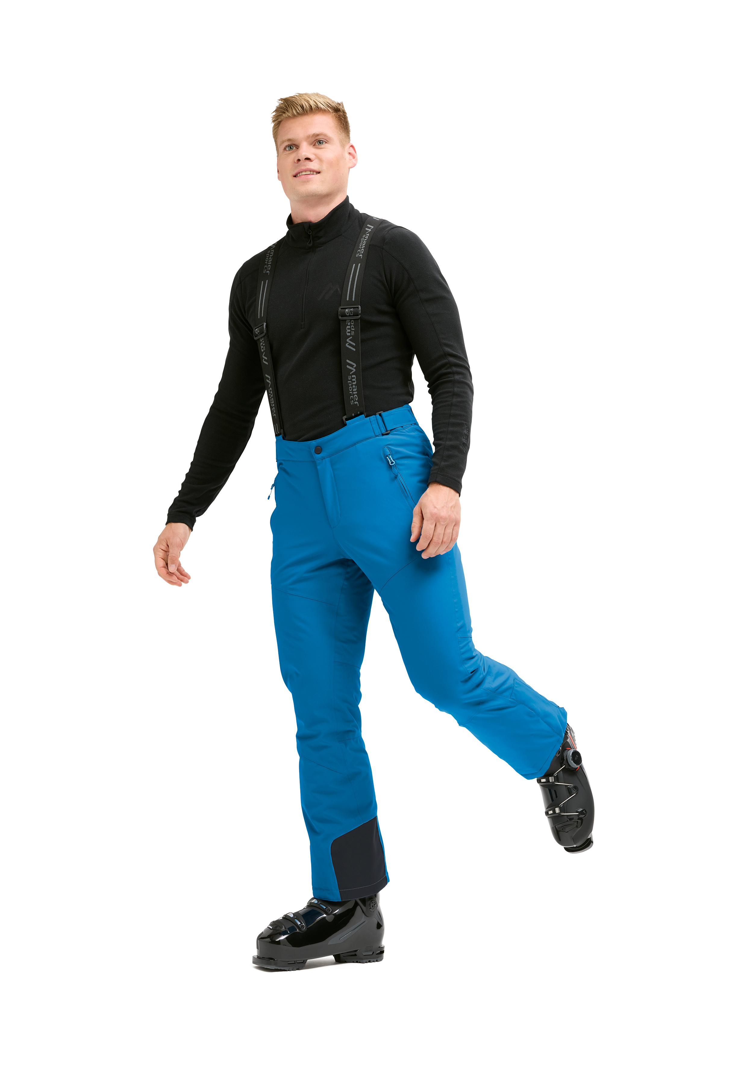 Anton 3.0 Ski-Hose, Skitights, Bergsport, Reißverschluss, Schwarz, Blau