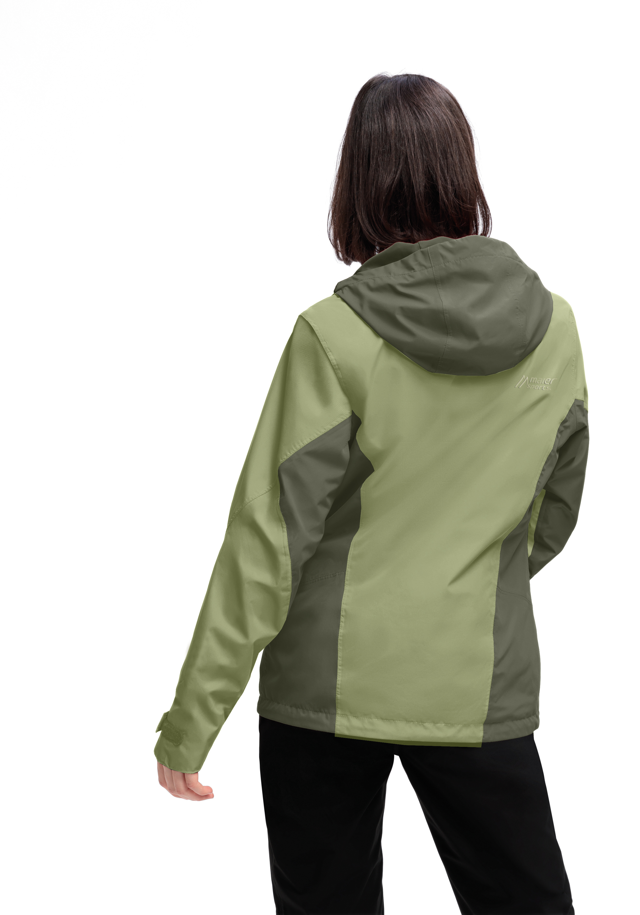 Brocken W Jacke, Outdoorjacke, Regenjacke, Zweiteilige Farbe, Kapuze