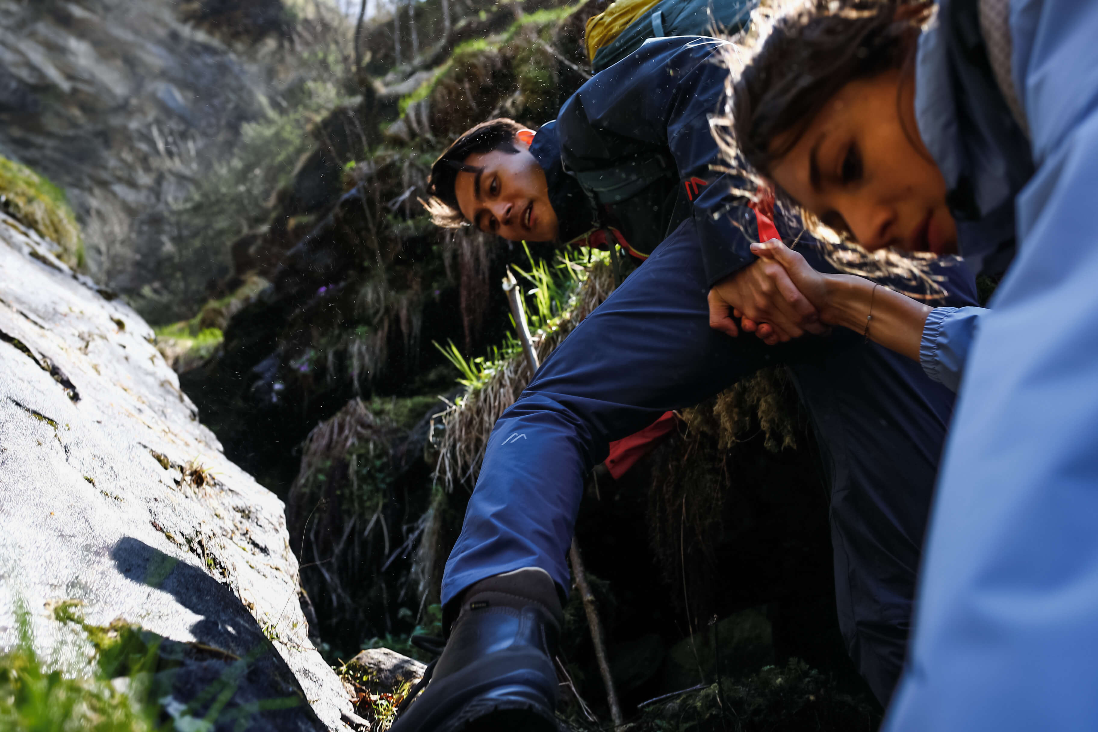 Mantel, Rock, Wandern, Draußen, Person