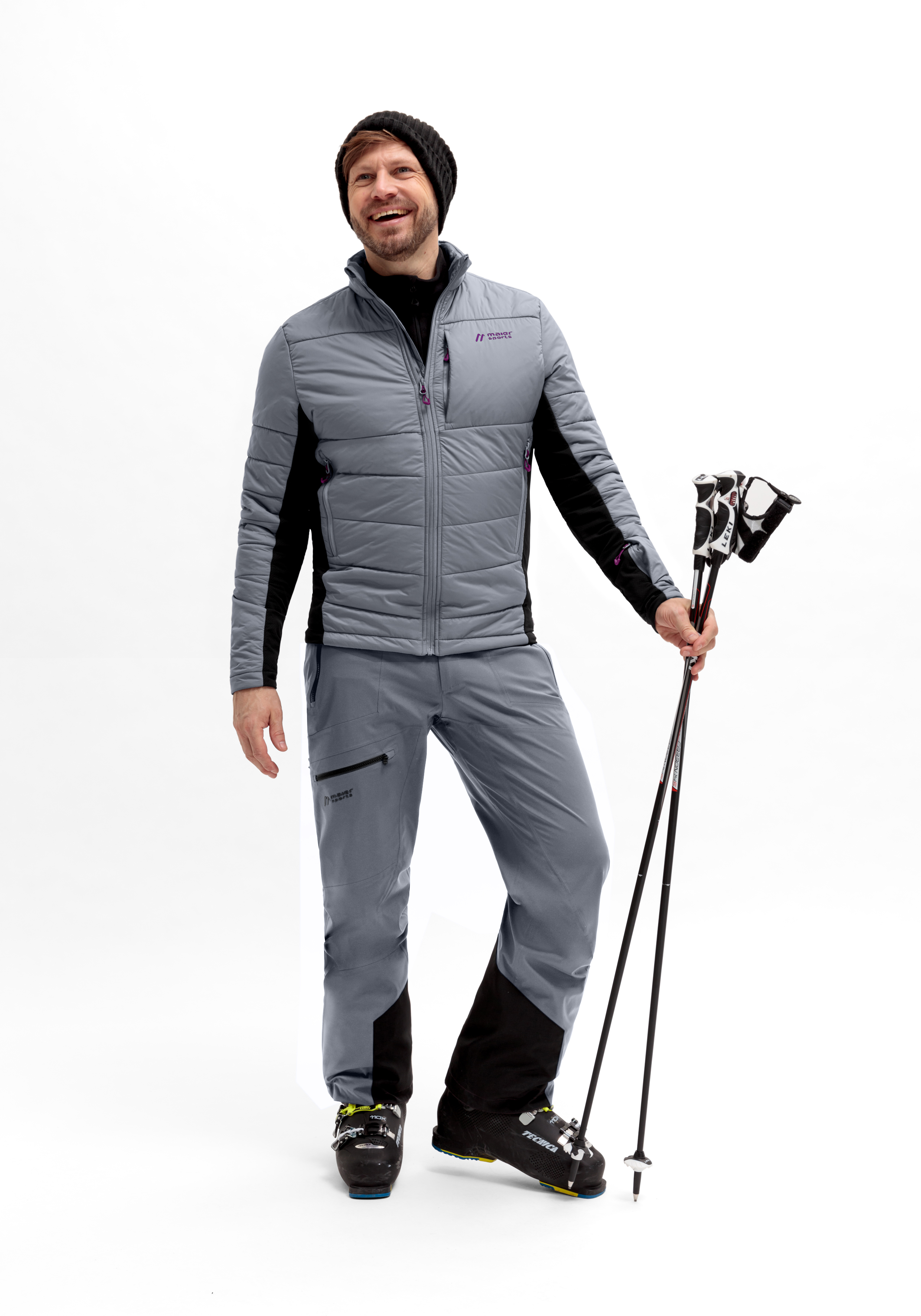 Marsicano Hyb Langarm, Erwachsener, Männlich, Mann, Person, Skianzug, Herren, Grau, Pufferjacke, Skistiefel