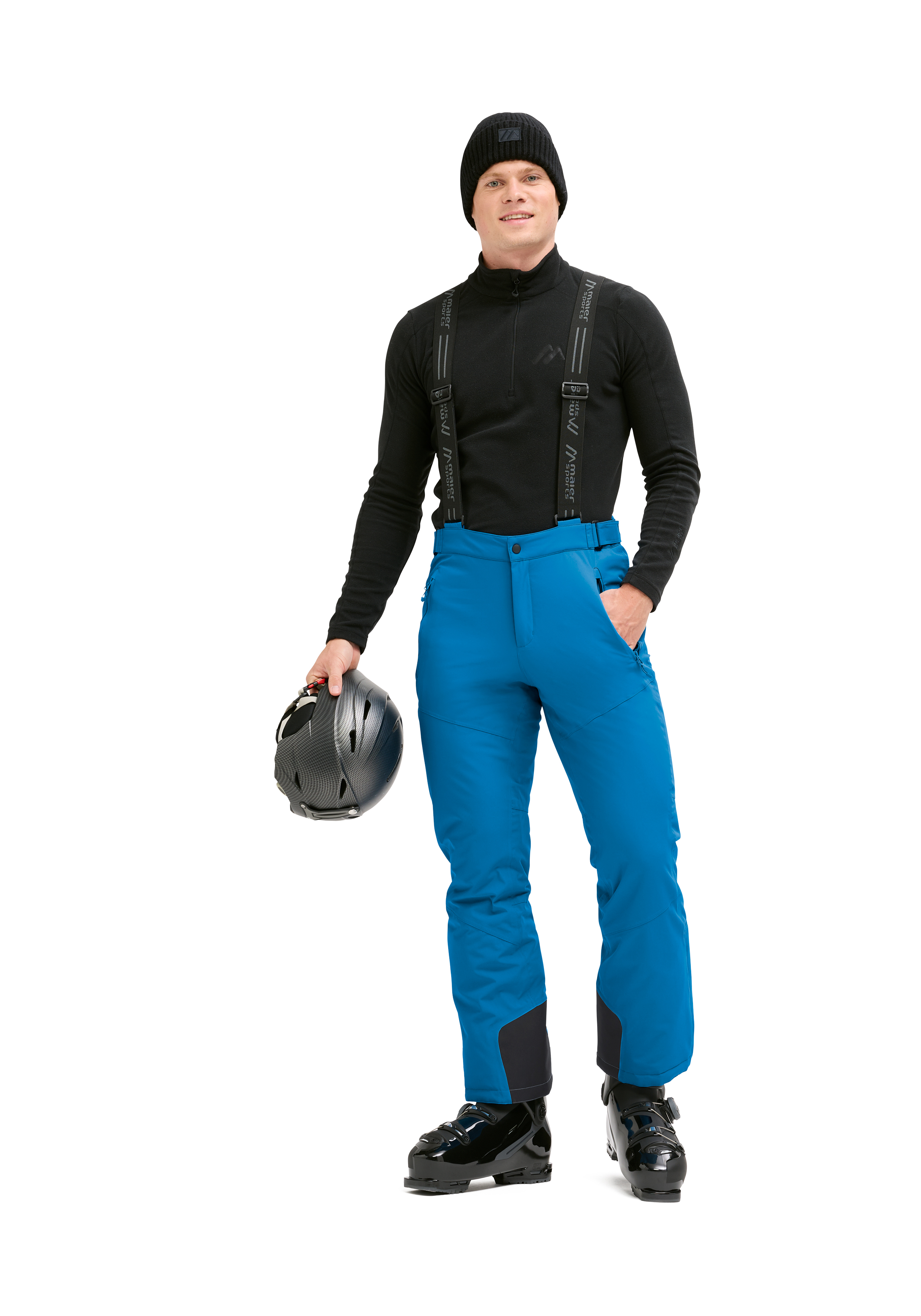 Skihose, Snowboardhose, Hose, Schwarz, blau
