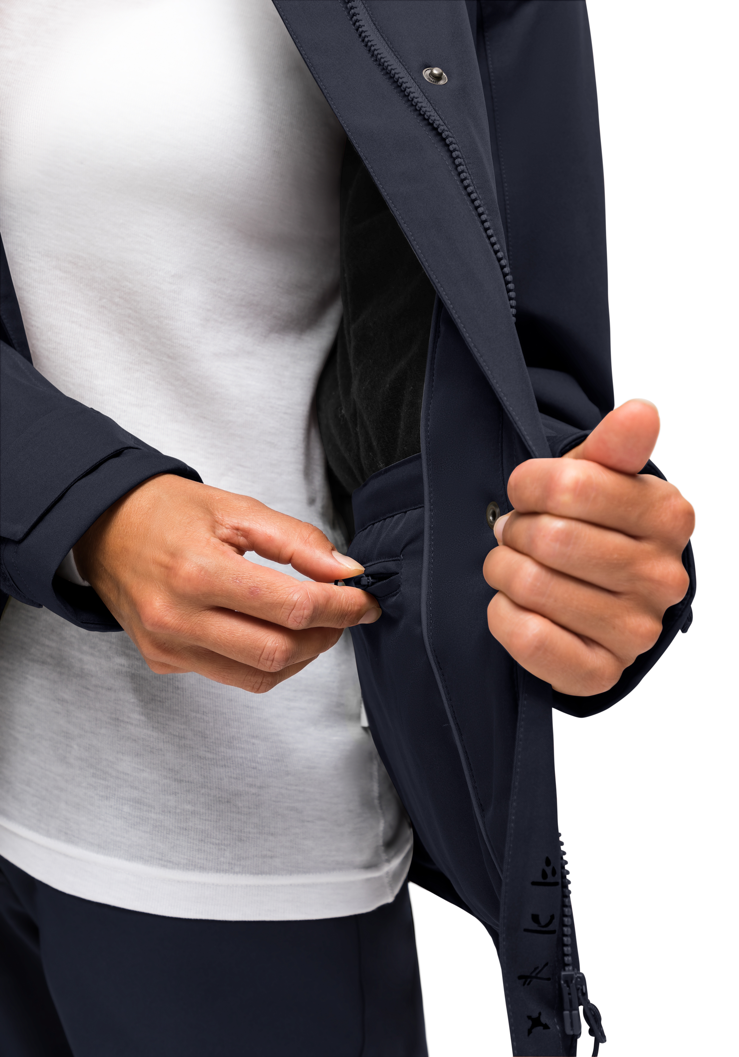 Lisbon Mantel, Finger, Blazer, Jacke, Langarm, Mantel, Finger, Blazer, Jacke, Langarm, jacke, Reißverschluss, Kapuzenjacke, Navy, Taschen