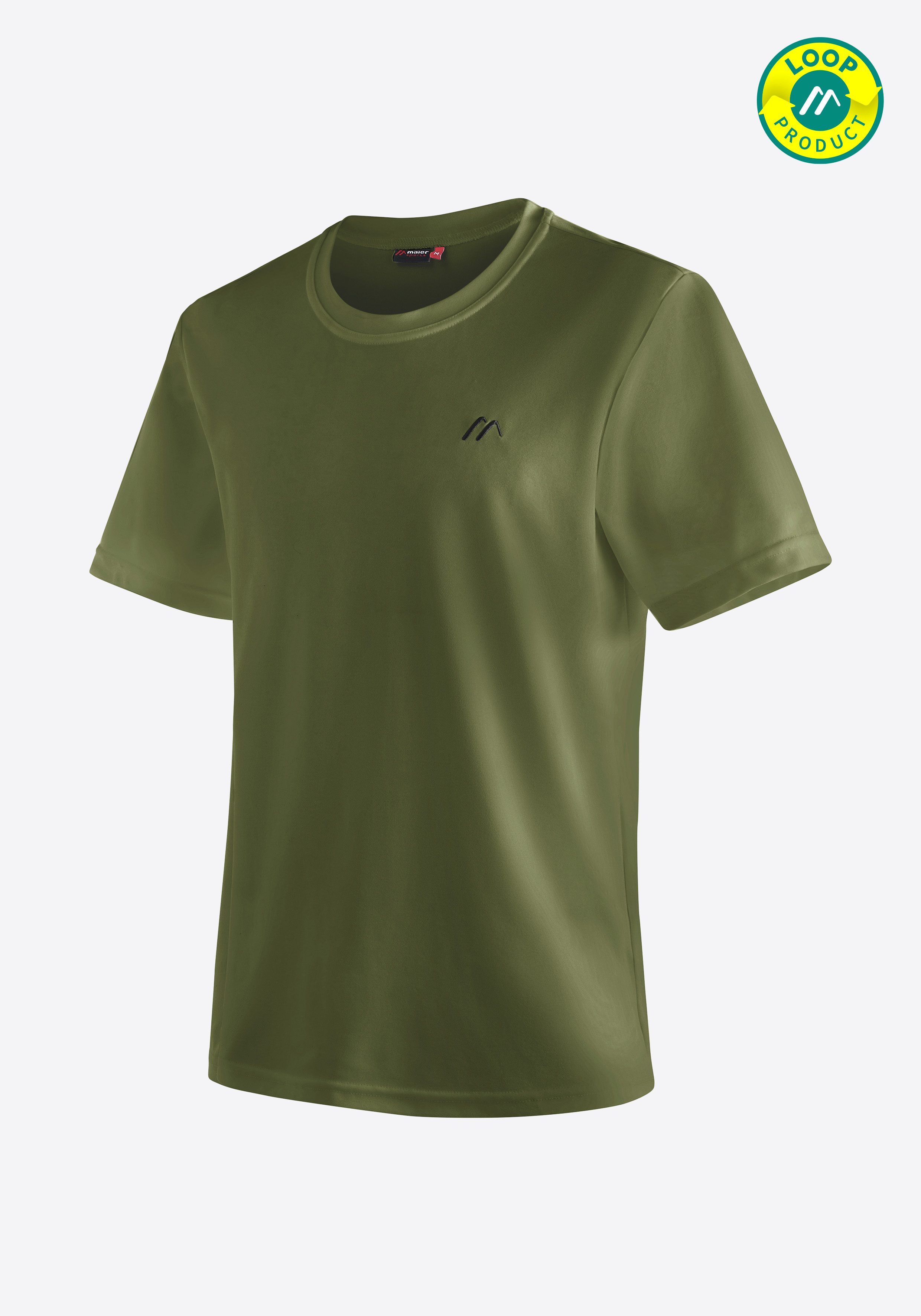 Walter t-shirt, grün, kurzarm, roundhals, kleines logo