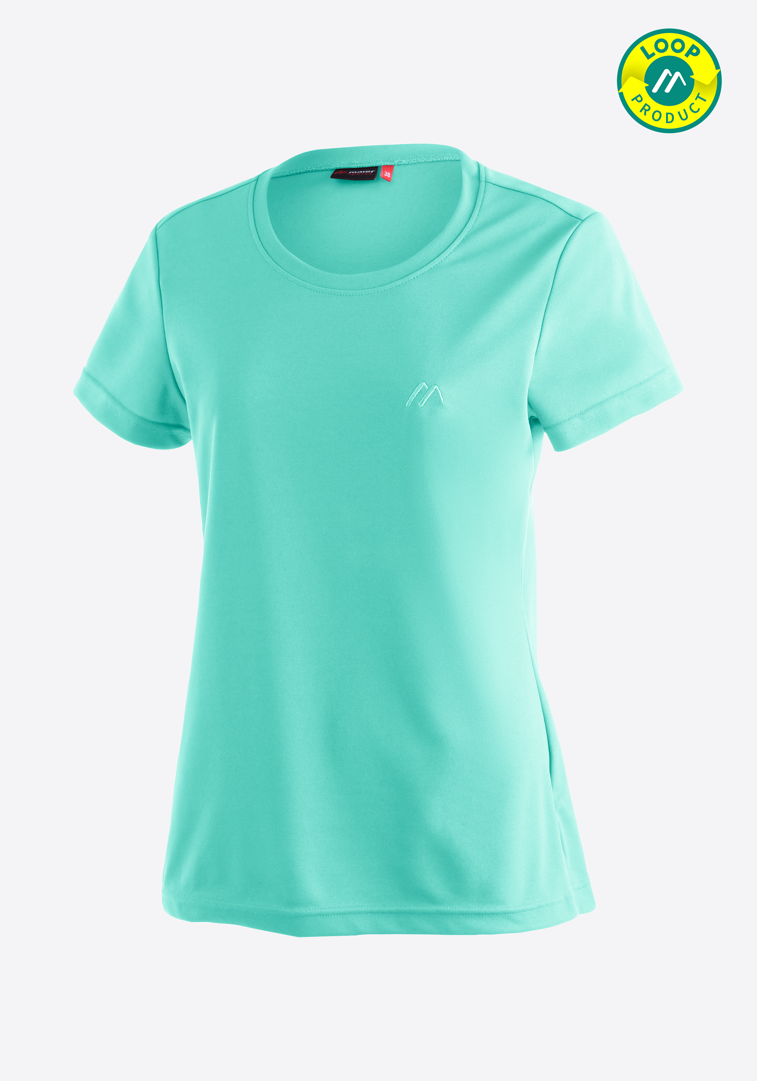 Waltraud Bekleidung, T-shirt, Hemd, Bekleidung, T-shirt, Hemd, T-Shirt, Mint, Kurzarm, Rundhals, Logo-Detail