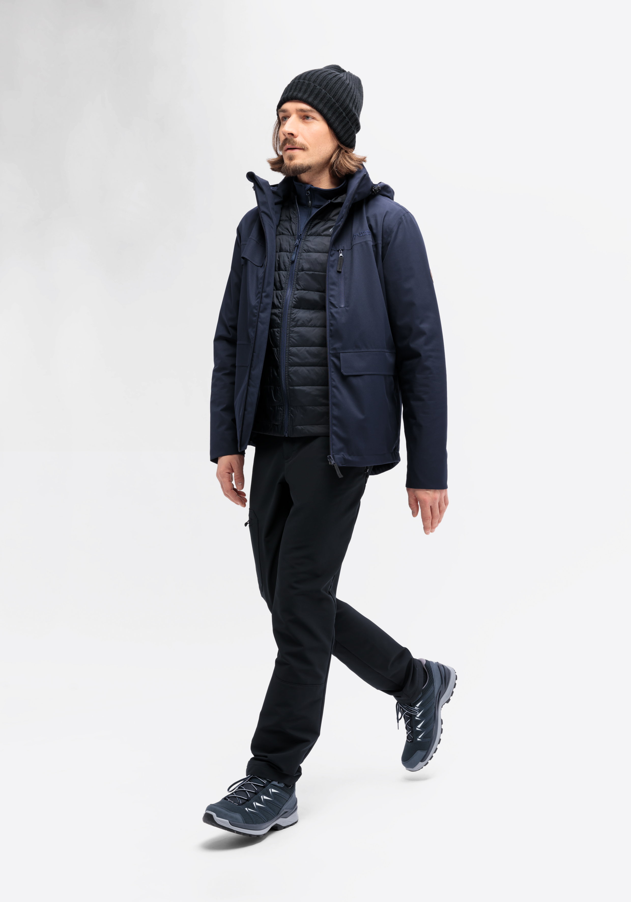 Mantel, Jacke, Mütze, Mann, Person