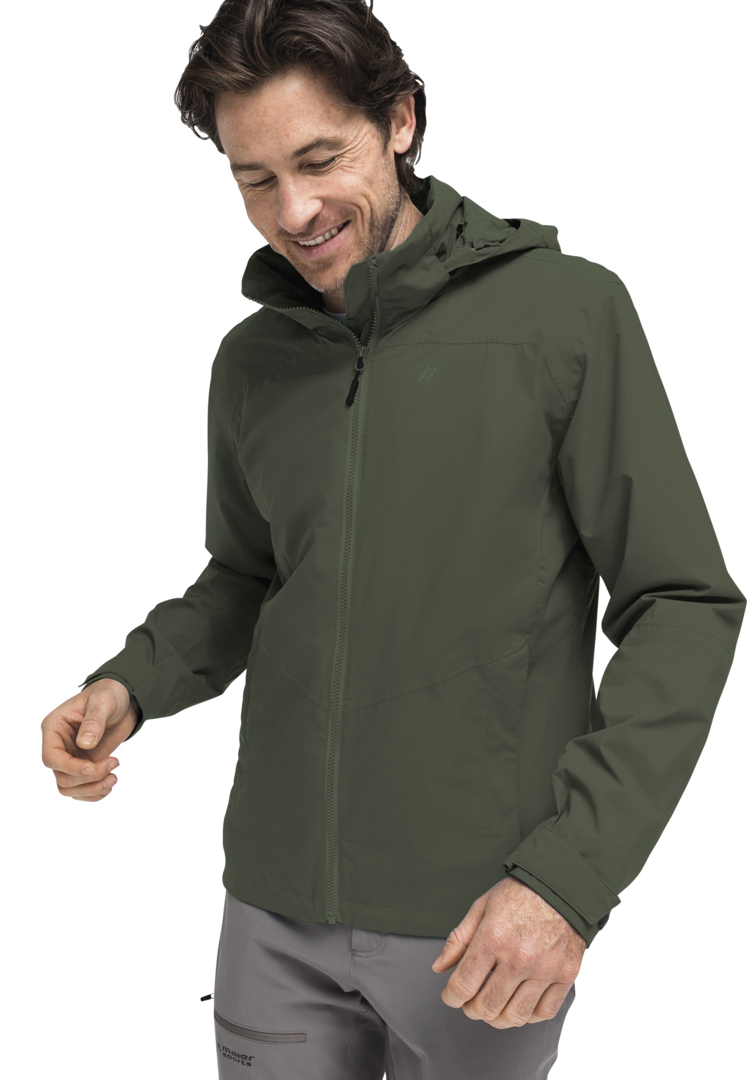 Metor rec M Regenjacke, Hardshell, Olive, Kapuze, Reißverschluss, Herrenjacke, Hardshell, Regenjacke, Kapuzenjacke, Olivegreen
