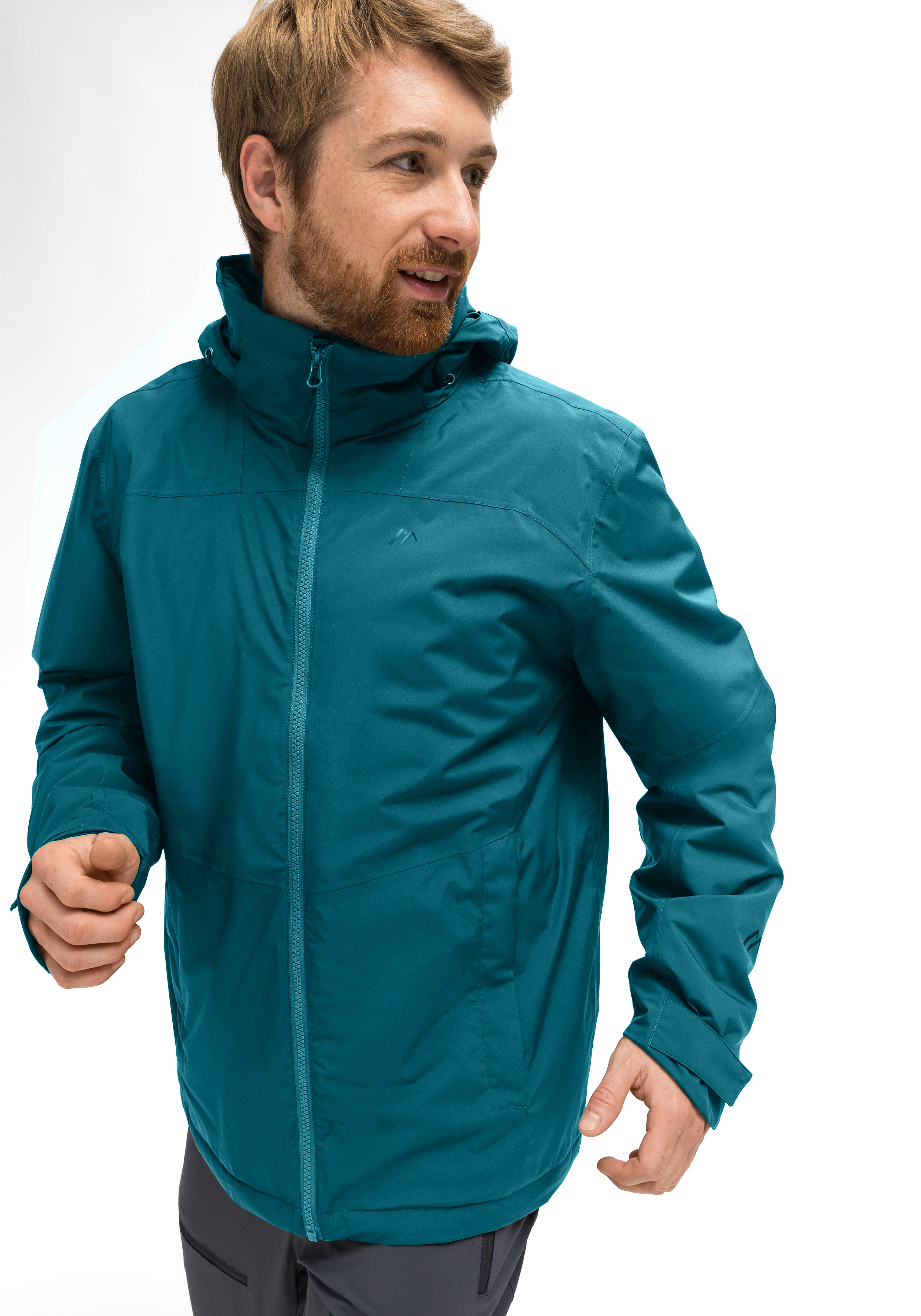jacke, windjacke, teal, reissverschluss, kapuze