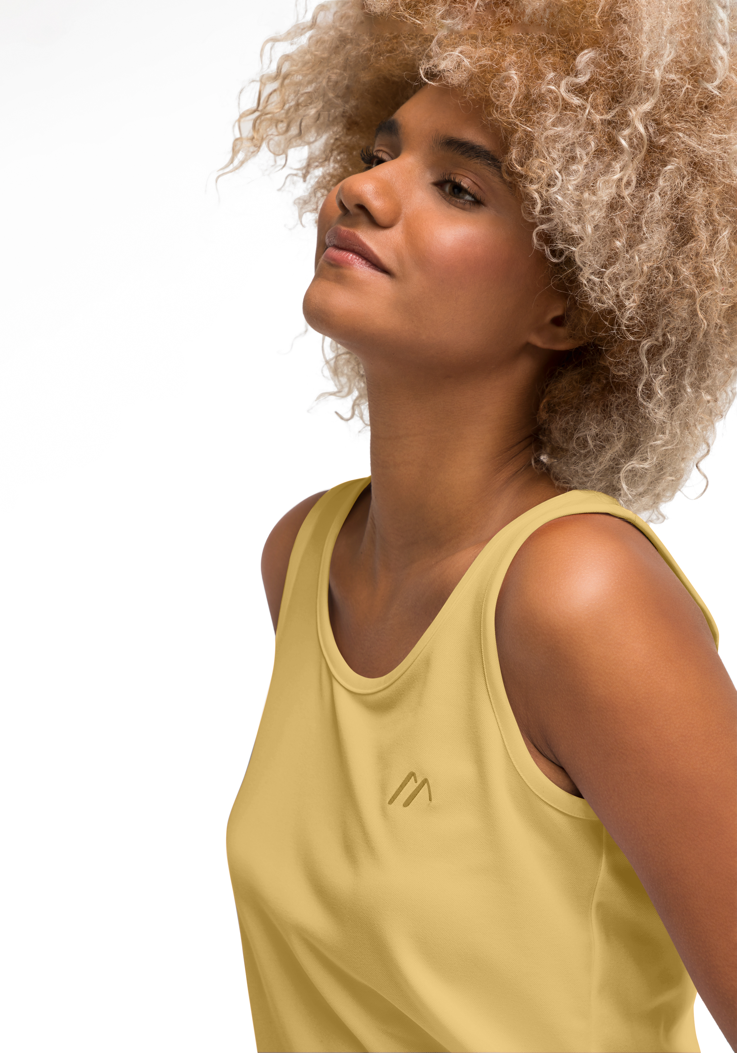 Tanktop, Sleeveless, Gelb, Unifarben, Logo